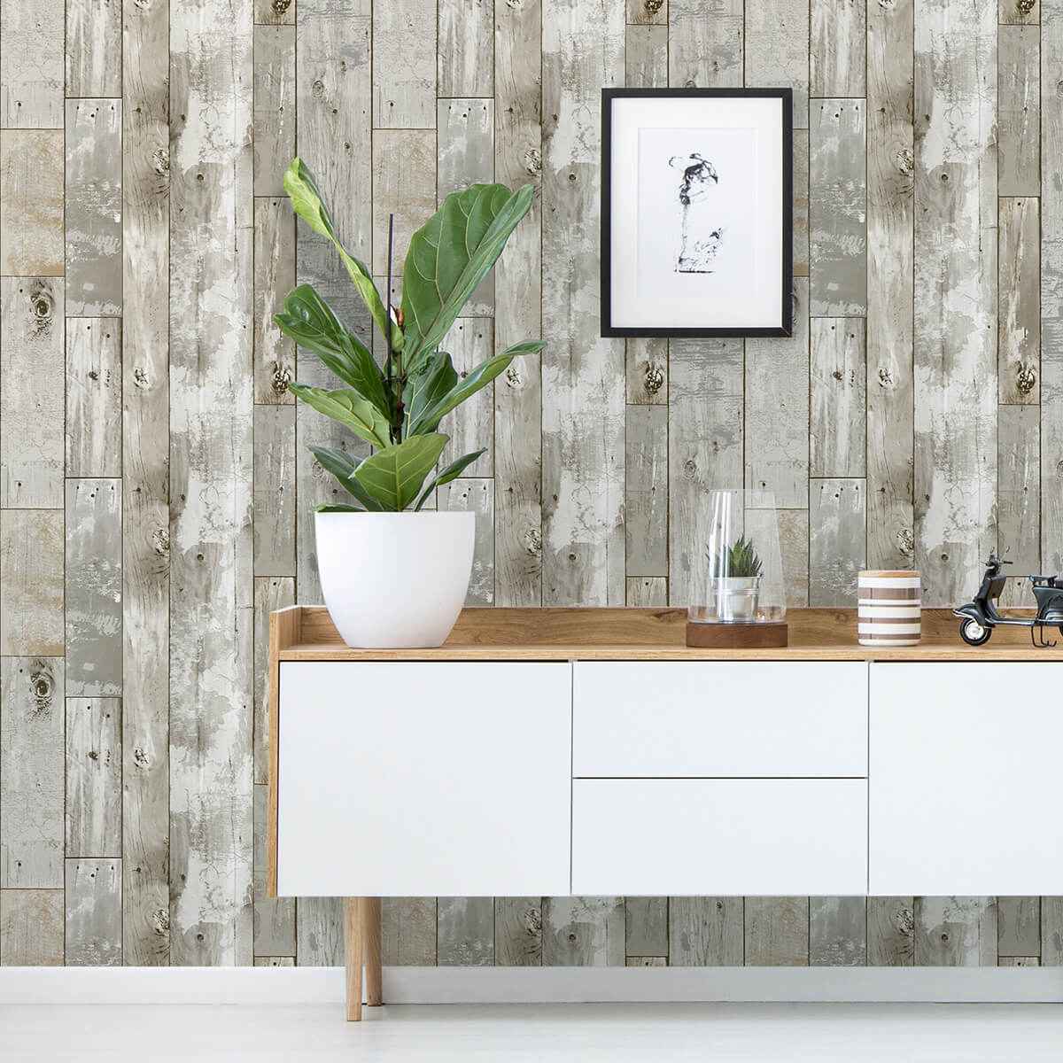 Driftwood Peel and Stick Wallpaper - York Wallcoverings - NH3552 - York Wallcoverings Wallpaper
