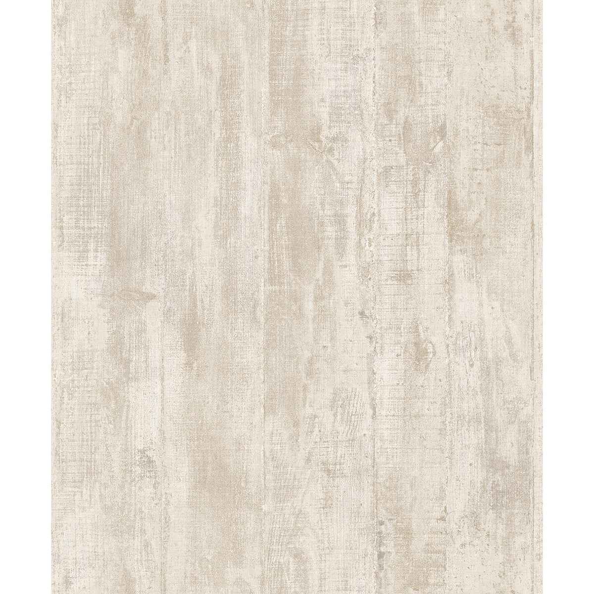 Huck Cream Weathered Wood Plank Wallpaper - York Wallcoverings - 4020-68317