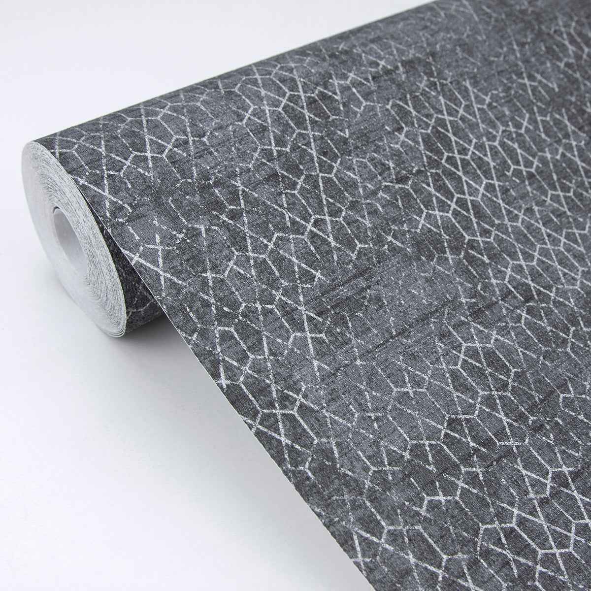 Elias Grey Gridline Wallpaper - York Wallcoverings - 4020-75809