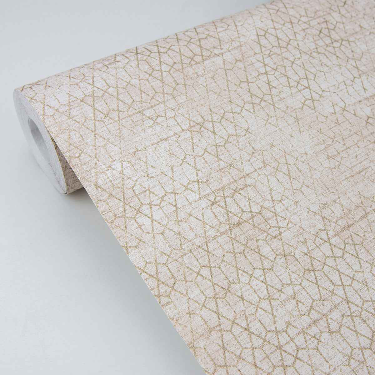 Elias Gold Gridline Wallpaper - York Wallcoverings - 4020-75817