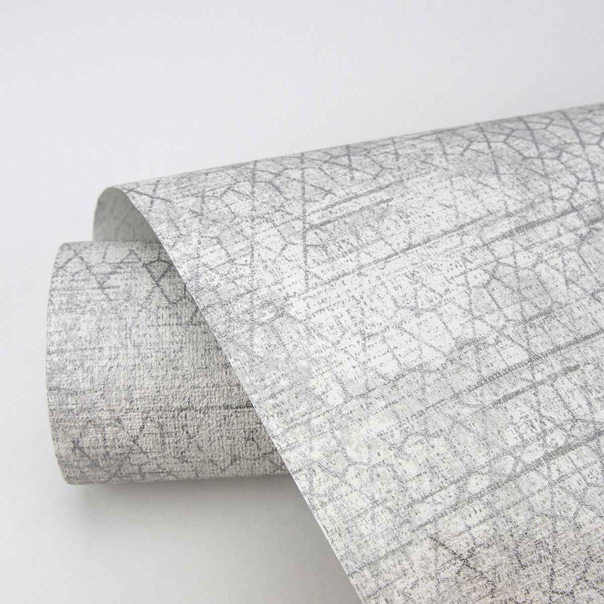 Elias Light Grey Gridline Wallpaper - York Wallcoverings - 4020-75819
