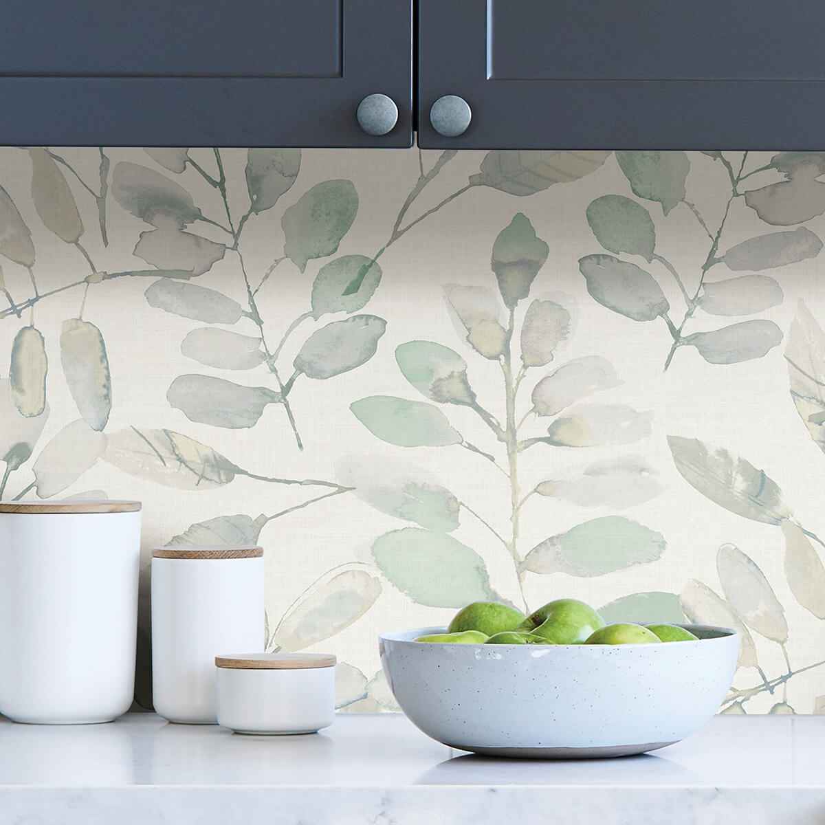 Fable Leaf Peel & Stick Wallpaper - York Wallcoverings - NHS3764 - York Wallcoverings Wallpaper