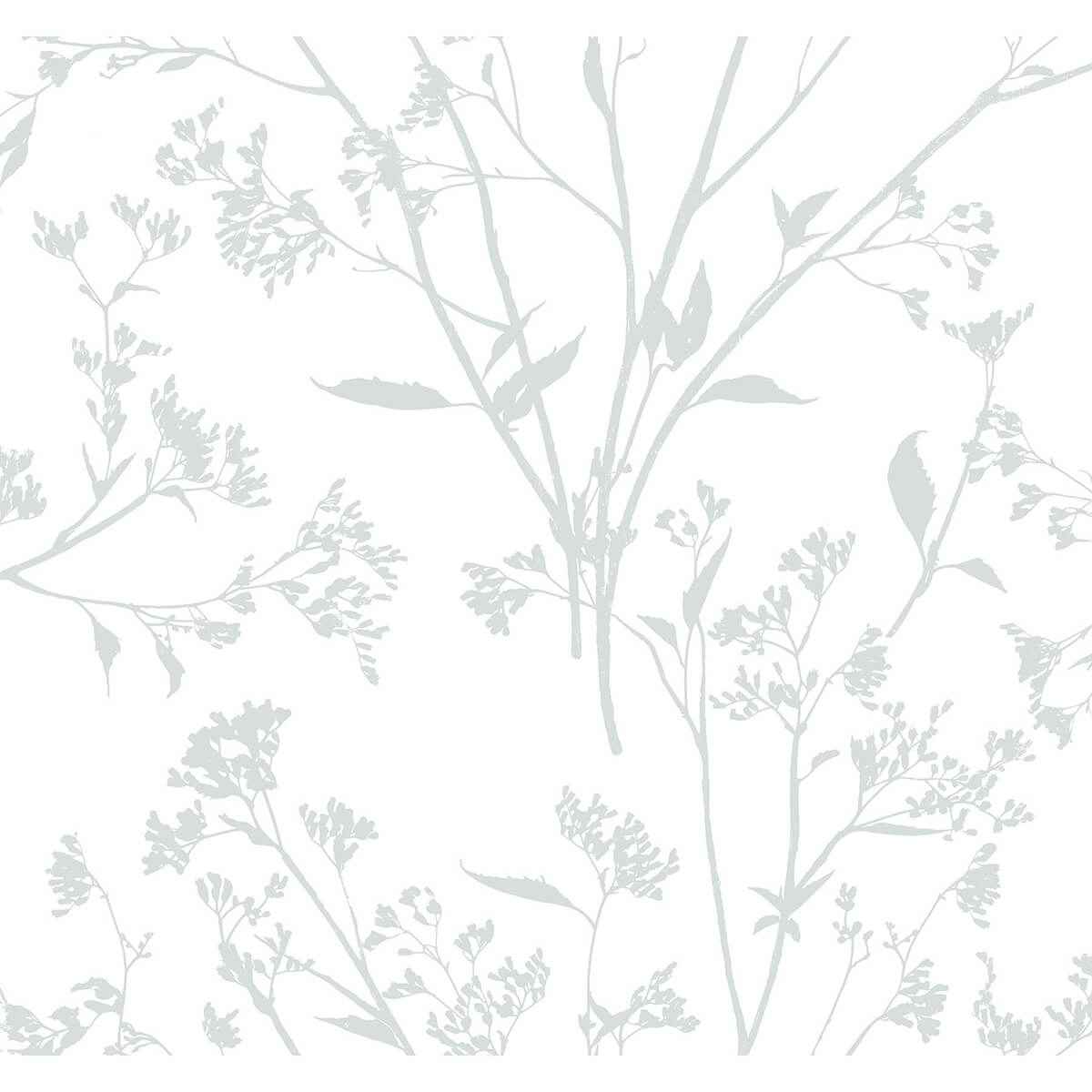 Southport Light Grey Delicate Branches Wallpaper - York Wallcoverings - 2927-80708 - York Wallcoverings Wallpaper