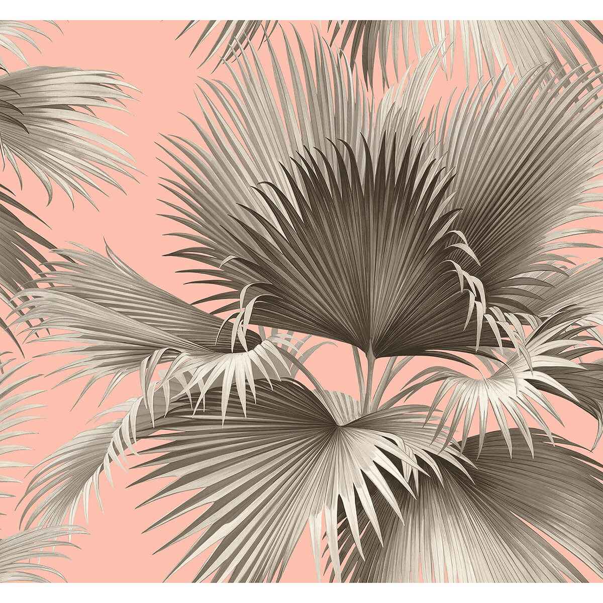 Summer Palm Blush Tropical Wallpaper - York Wallcoverings - 2927-81901