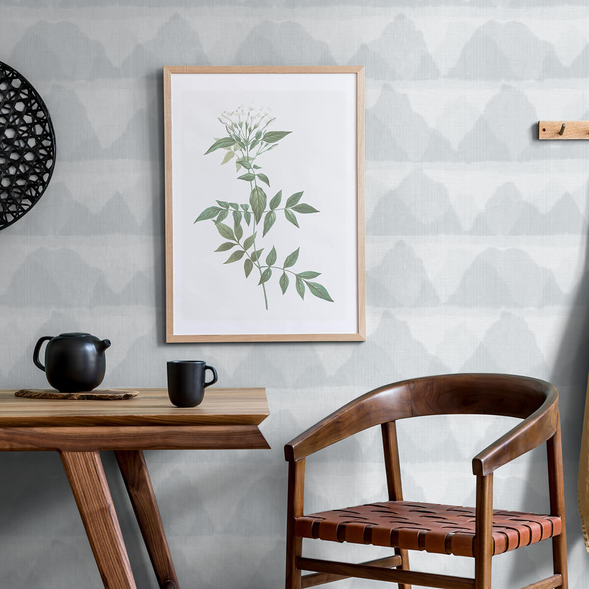 Blue Mountain Peak String Peel and Stick Wallpaper - York Wallcoverings - NUS3952 - York Wallcoverings Wallpaper