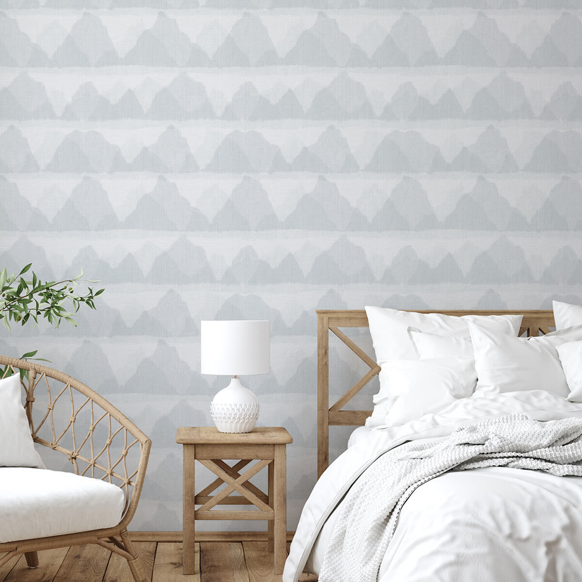 Blue Mountain Peak String Peel and Stick Wallpaper - York Wallcoverings - NUS3952 - York Wallcoverings Wallpaper