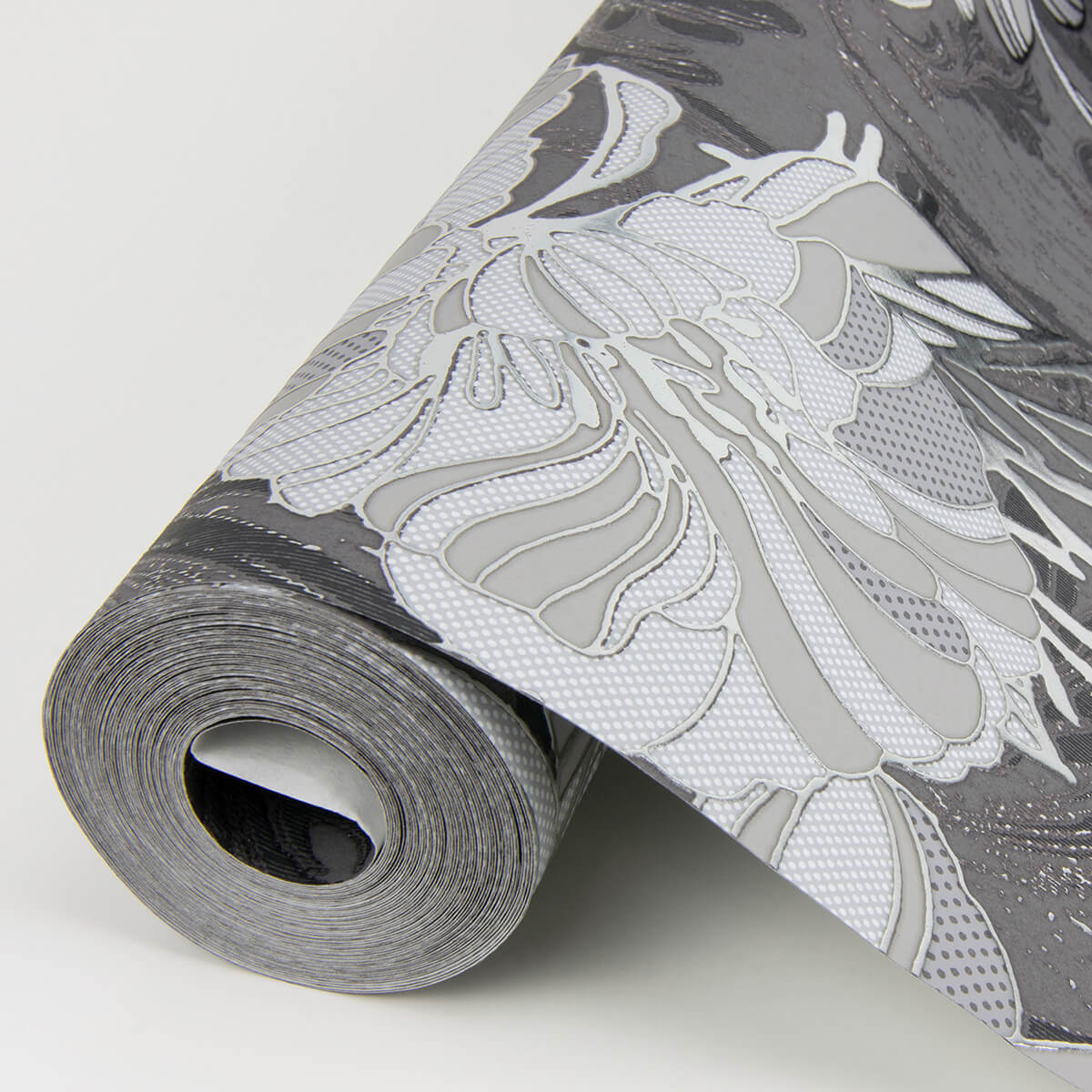 selene-silver-mucha-floral-wallpaper-york-wallcoverings-4019-86401 - York Wallcoverings Papel pintado