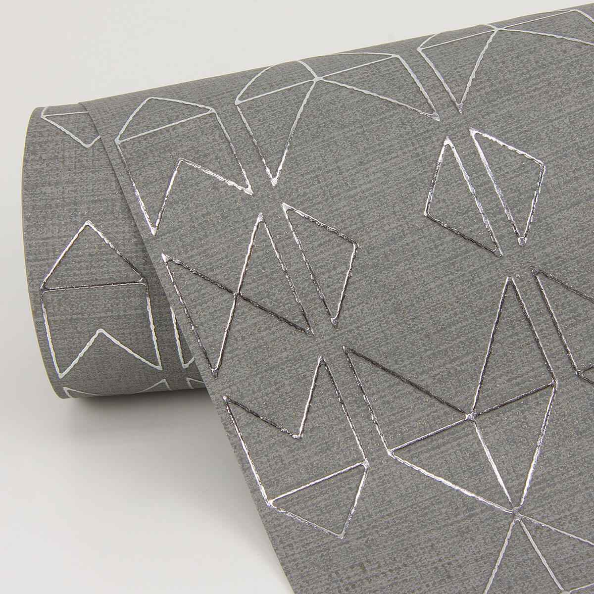 Paititi Sterling Diamond Trellis Wallpaper - York Wallcoverings - 4019-86405 - York Wallcoverings Wallpaper