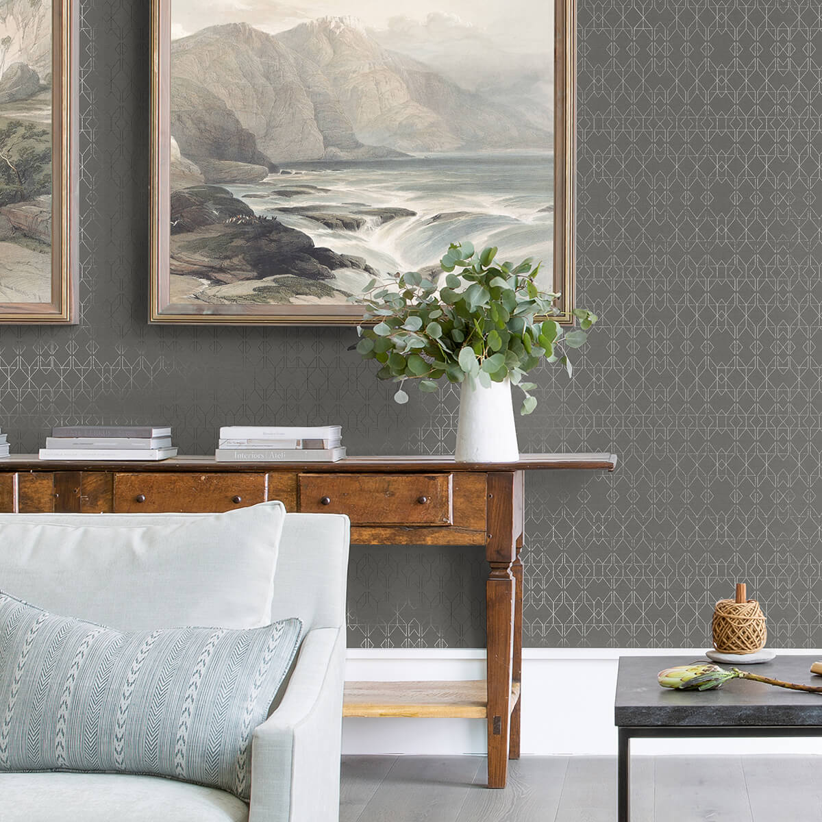 paititi-sterling-diamond-trellis-wallpaper-york-wallcoverings-4019-86405 - York Wallcoverings Wallpaper