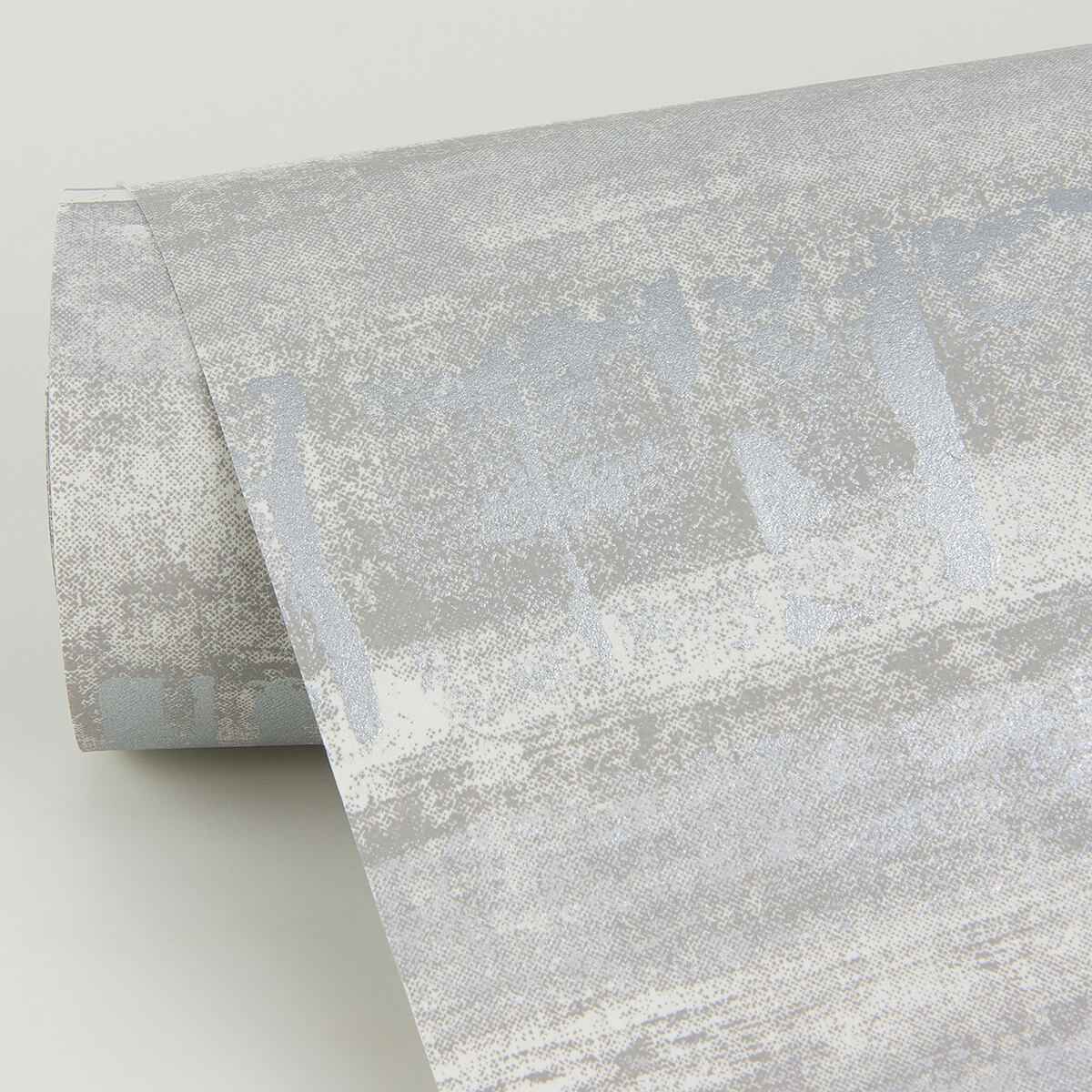 Rakasa Silver Distressed Stripe Wallpaper - York Wallcoverings - 4019-86417 - York Wallcoverings Wallpaper