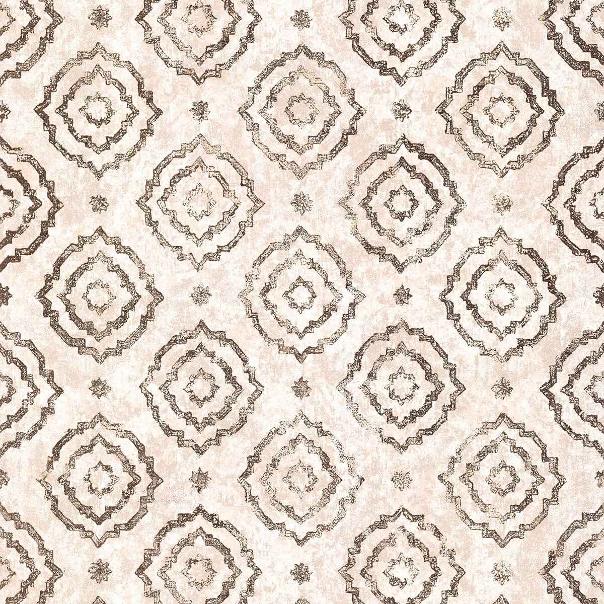 Uma Rose Gold Star Medallion Wallpaper - York Wallcoverings - 4019-86423 - York Wallcoverings Wallpaper