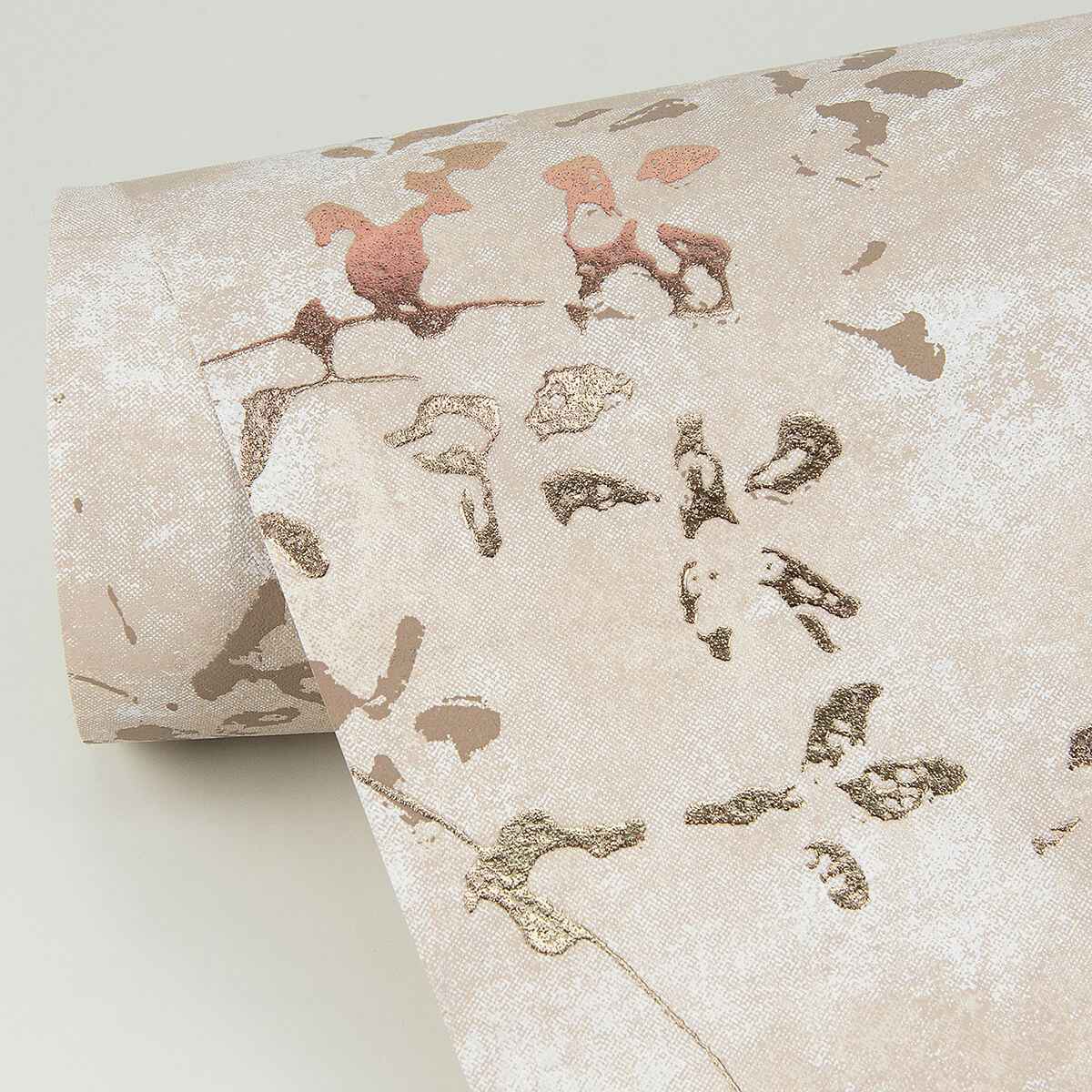 Arian Rose Gold Inkburst Wallpaper - York Wallcoverings - 4019-86426