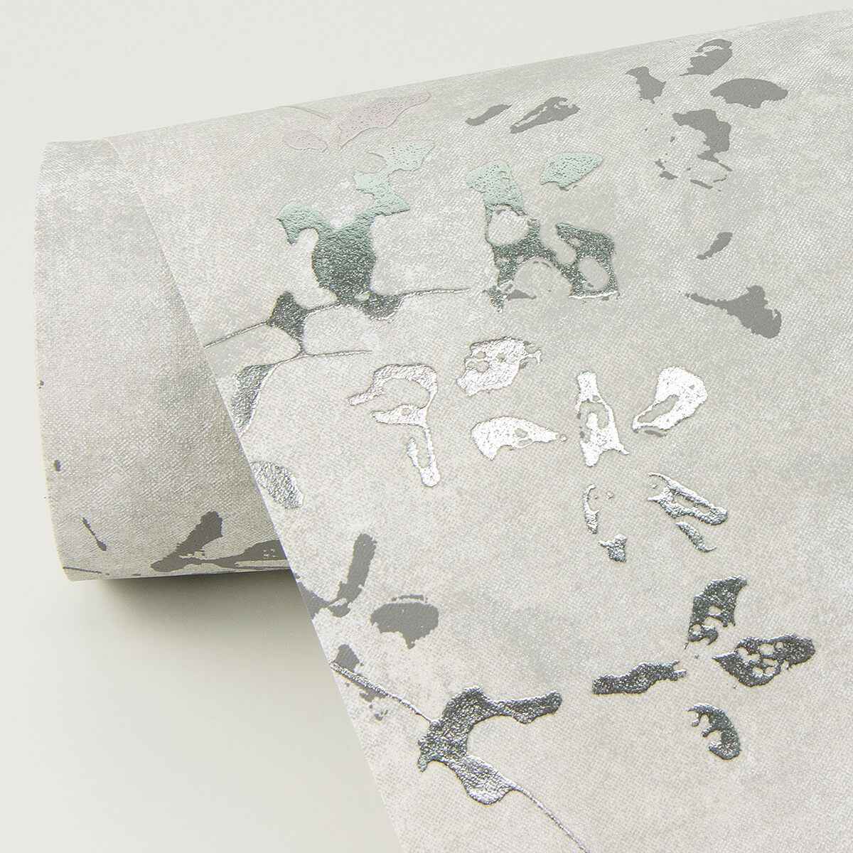 Arian Silver Inkburst Wallpaper - York Wallcoverings - 4019-86427