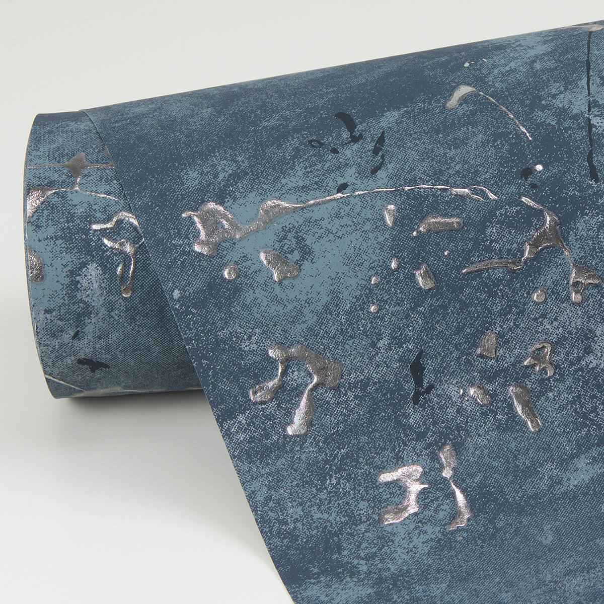 Arian Blue Inkburst Wallpaper - York Wallcoverings - 4019-86429