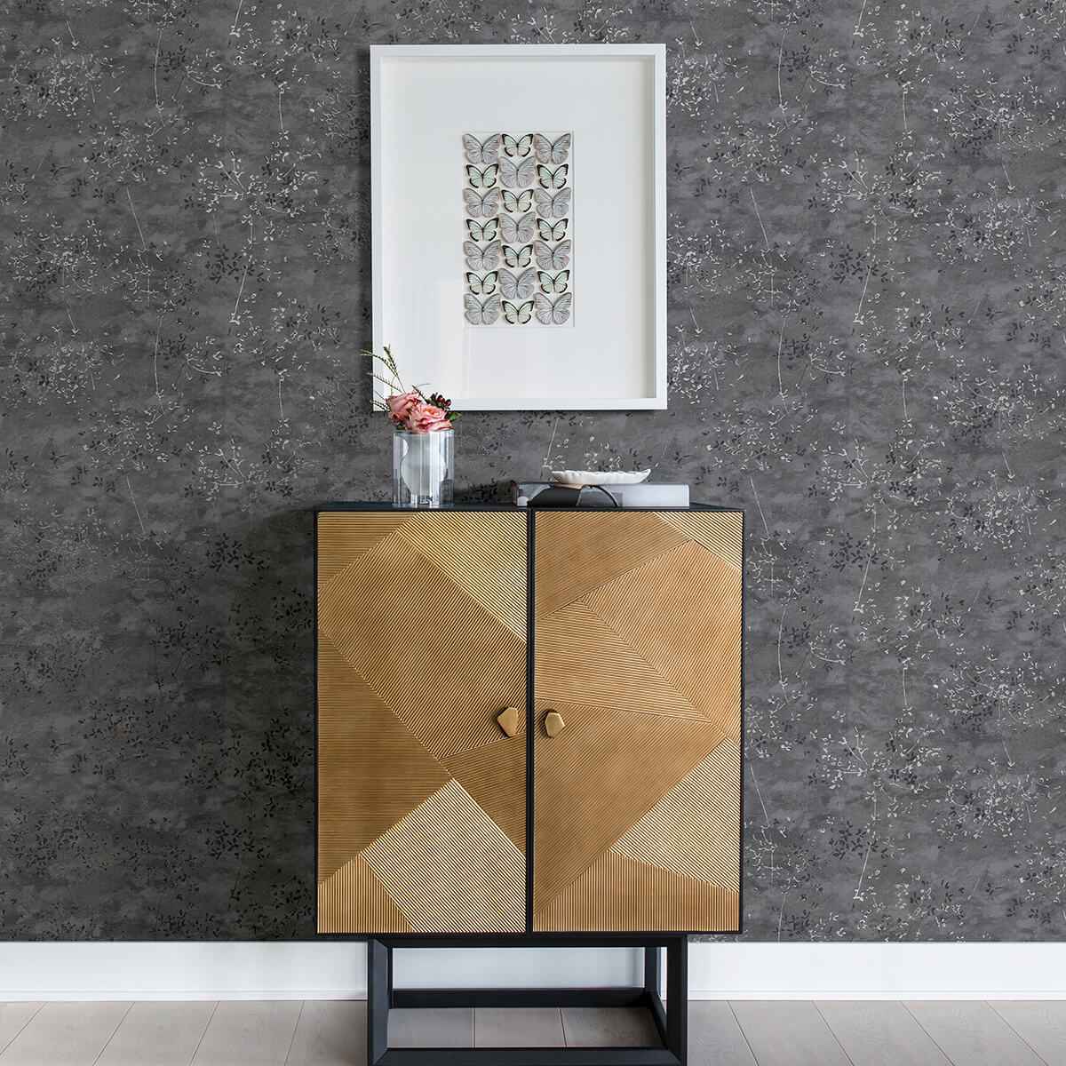 Arian Sterling Sterling Inkburst Wallpaper - York Wallcoverings - 4019-86431 - York Wallcoverings Wallpaper