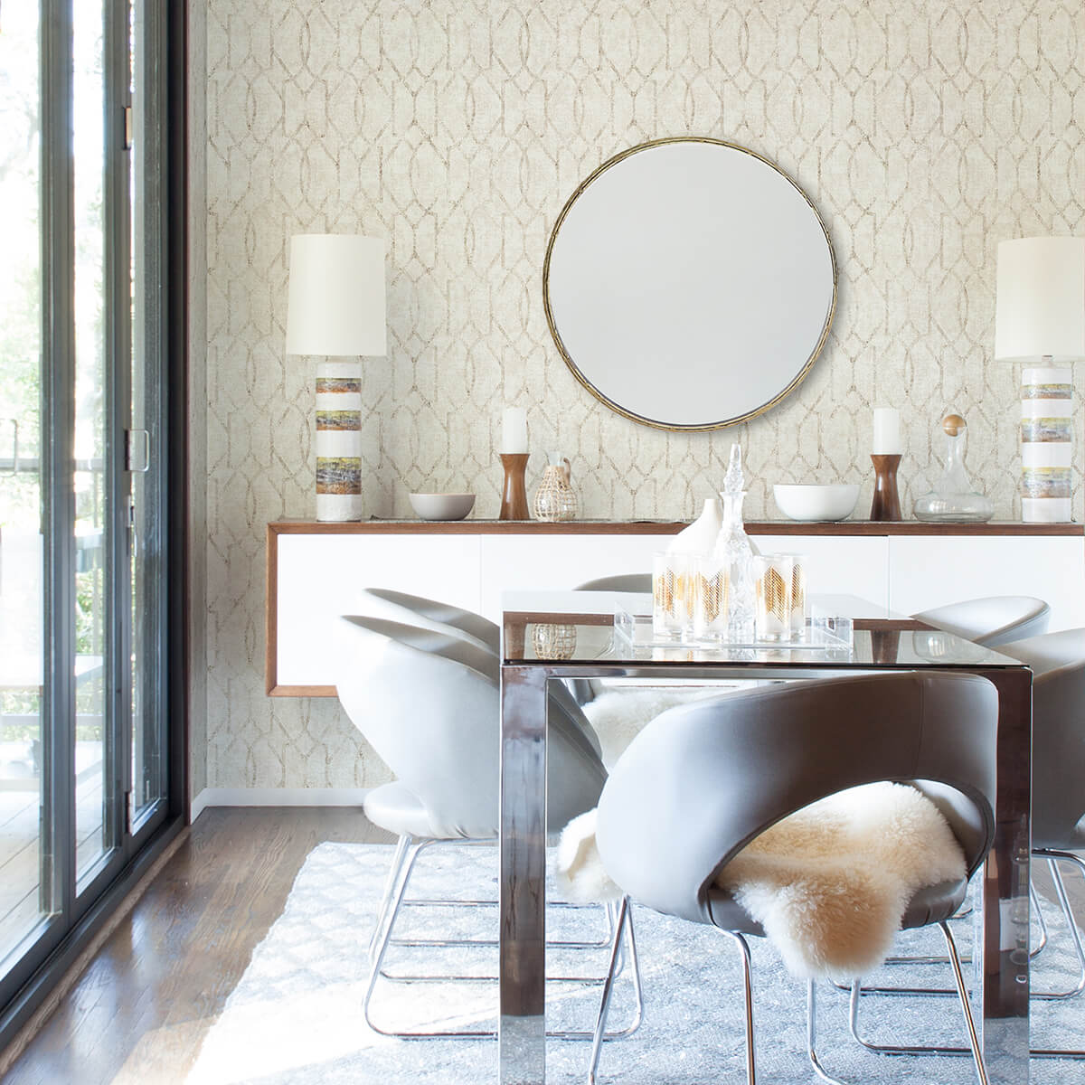 ziva-cream-trellis-wallpaper-york-wallcoverings-4019-86448 - York Wallcoverings Papel pintado