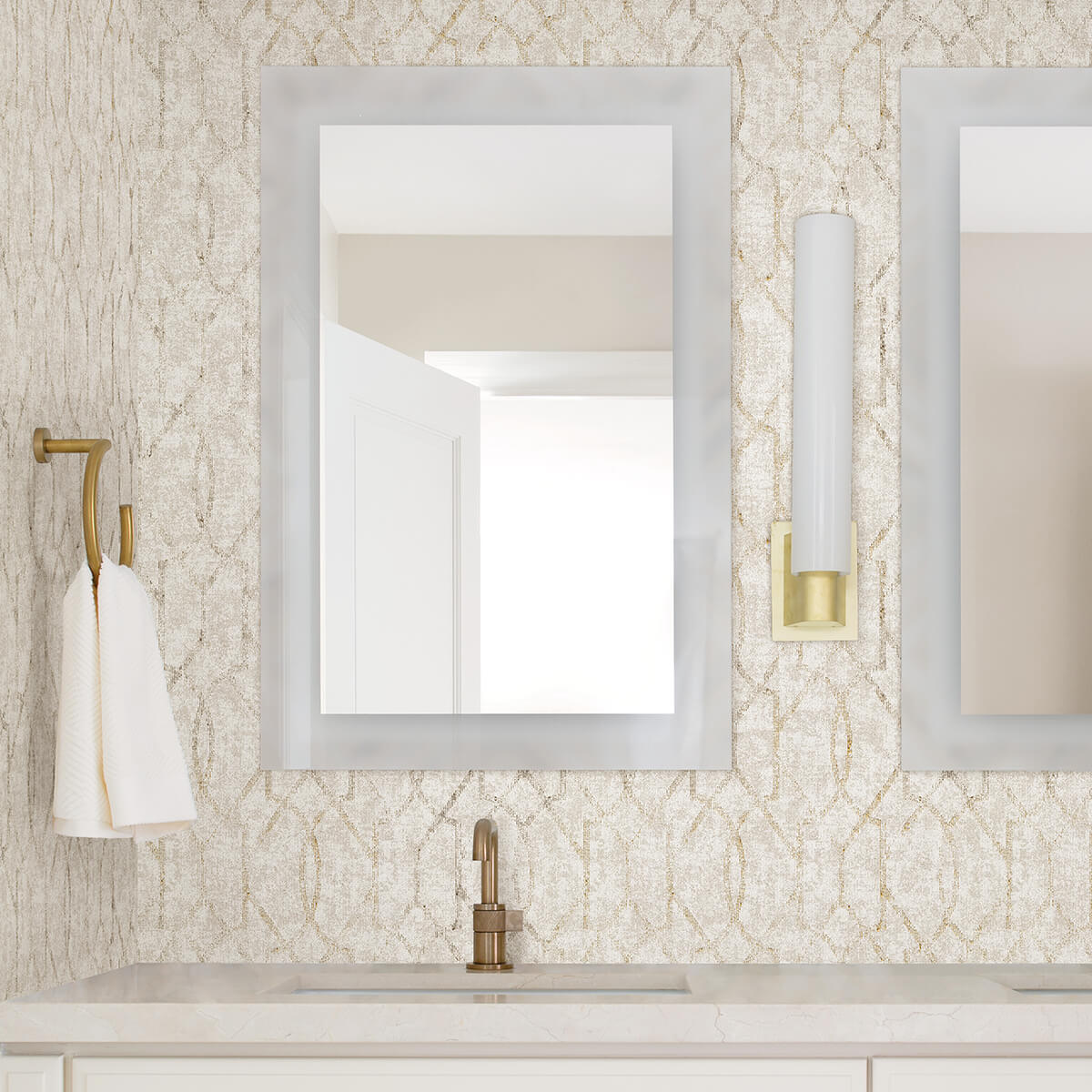 ziva-gold-trellis-wallpaper-york-wallcoverings-4019-86450 - York Wallcoverings Papel pintado