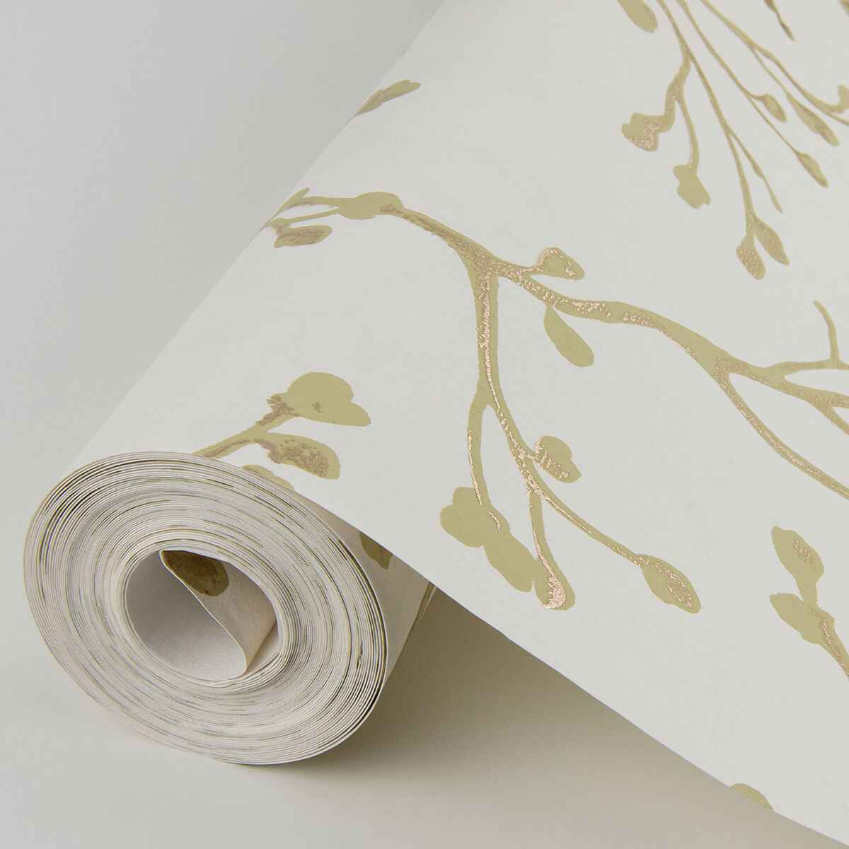 Koura Cream Budding Branches Wallpaper - York Wallcoverings - 4019-86454 - York Wallcoverings Wallpaper