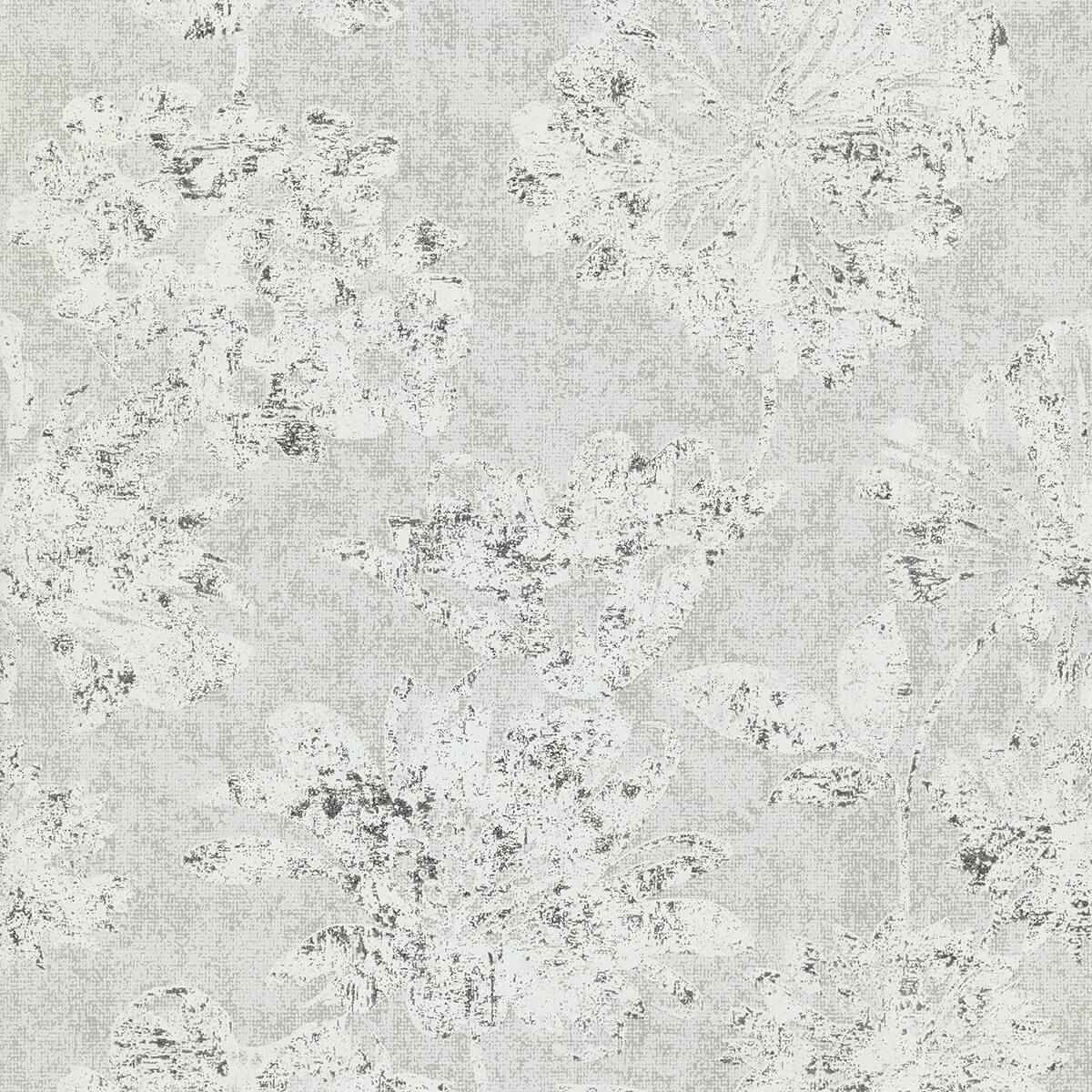 Kala Platinum Floral Wallpaper - York Wallcoverings - 4019-86459 - York Wallcoverings Wallpaper