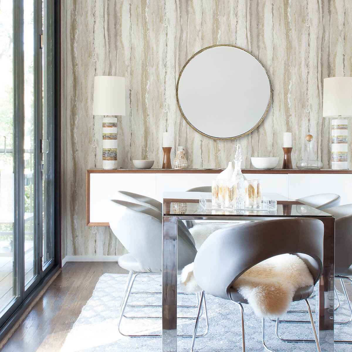 Delesse Gold Marbled Wallpaper - York Wallcoverings - 4019-86461 - York Wallcoverings Wallpaper