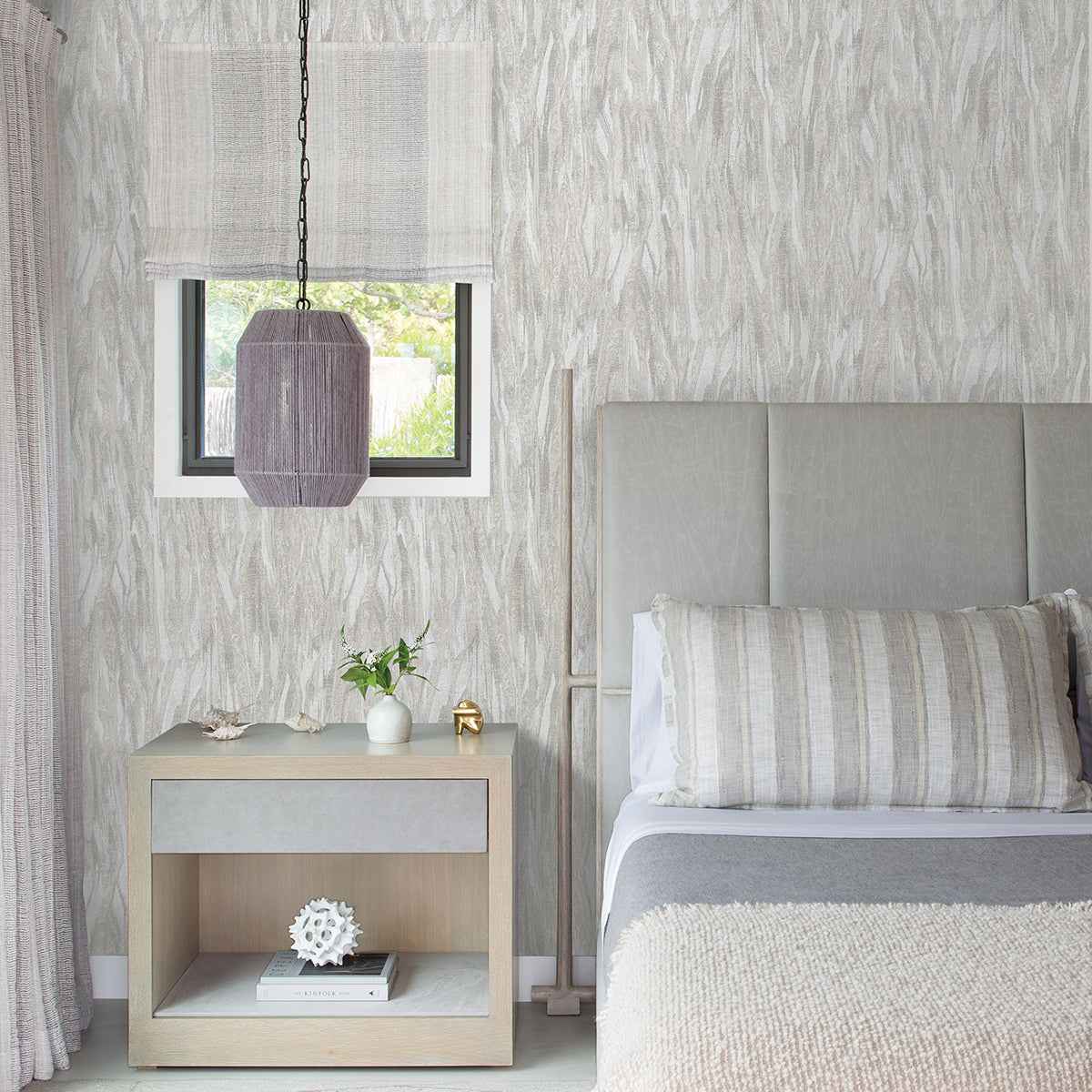Suna Silver Woodgrain Wallpaper - York Wallcoverings - 4019-86485 - York Wallcoverings Wallpaper