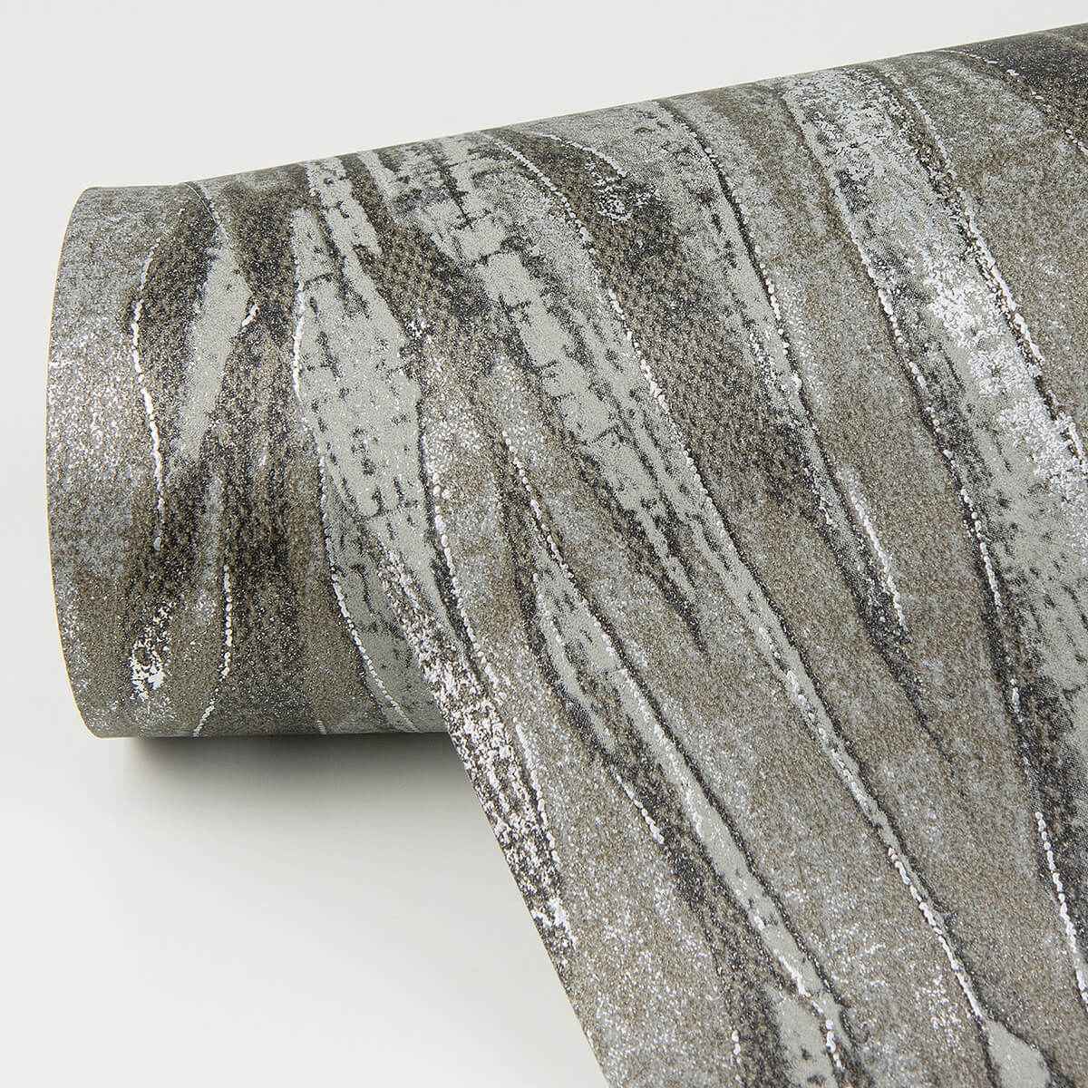 Suna Charcoal Woodgrain Wallpaper - York Wallcoverings - 4019-86487