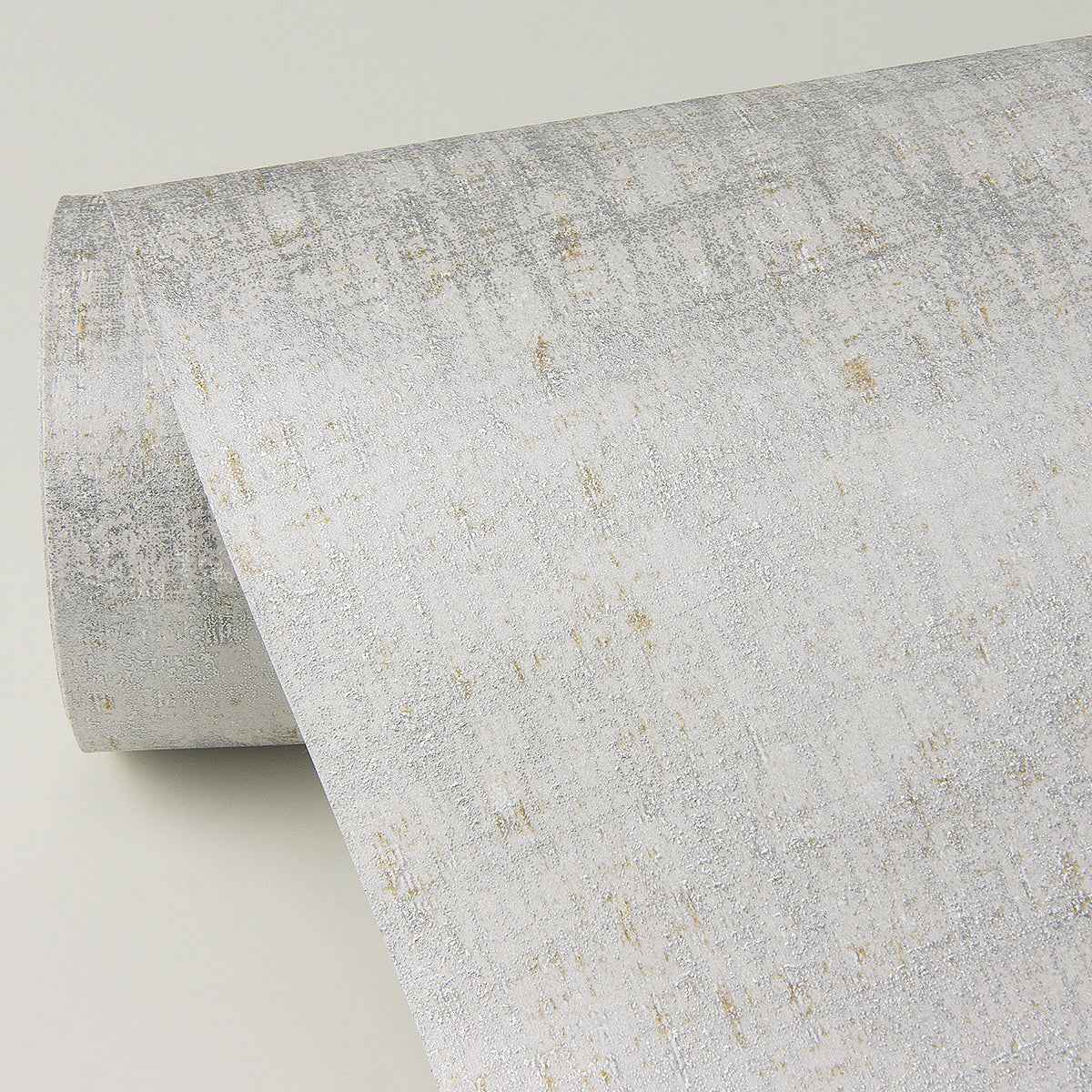 Zeke Silver Imitation Fabric Wallpaper - York Wallcoverings - 4019-86488