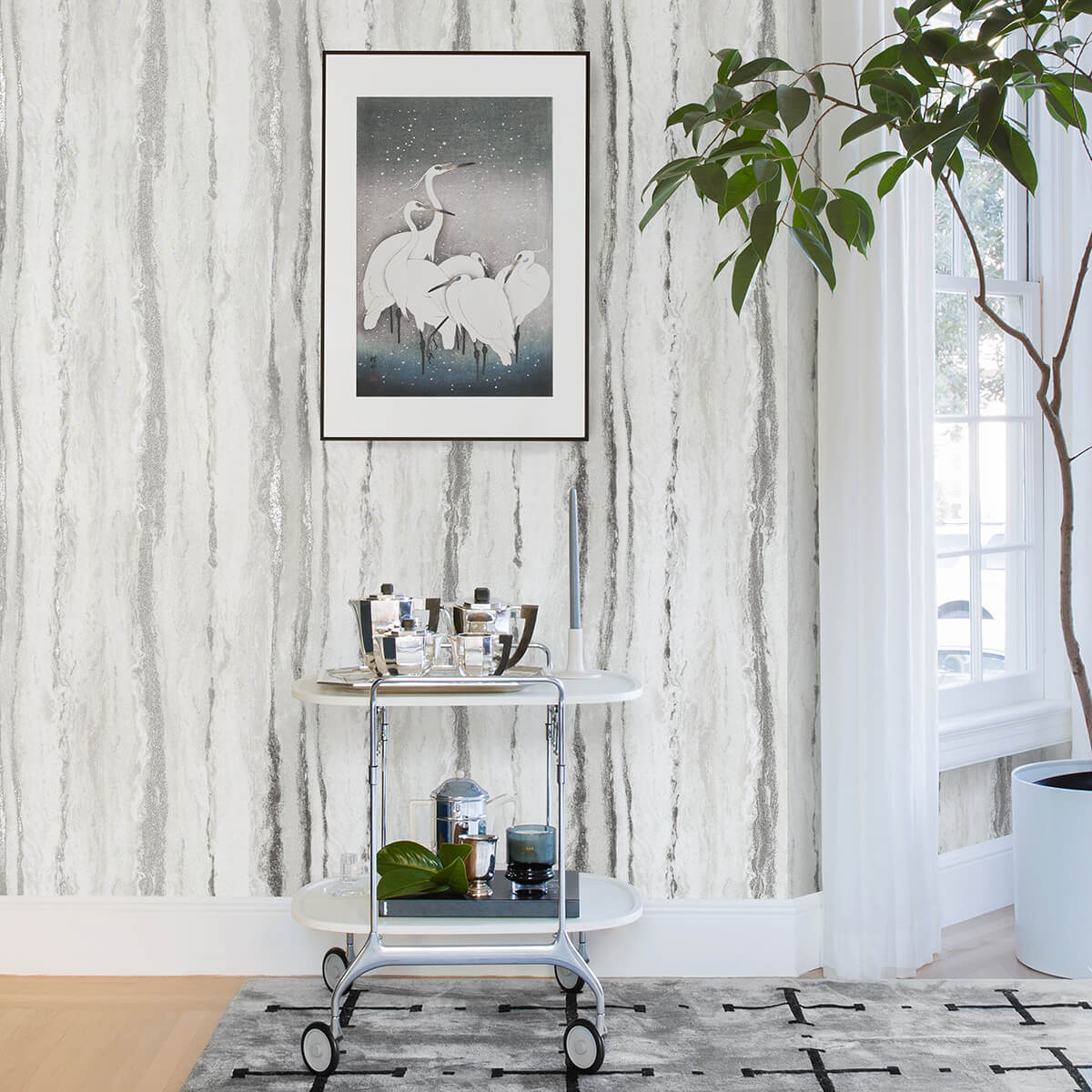 delesse-platinum-marbled-wallpaper-york-wallcoverings-4019-86499 - York Wallcoverings Papel pintado