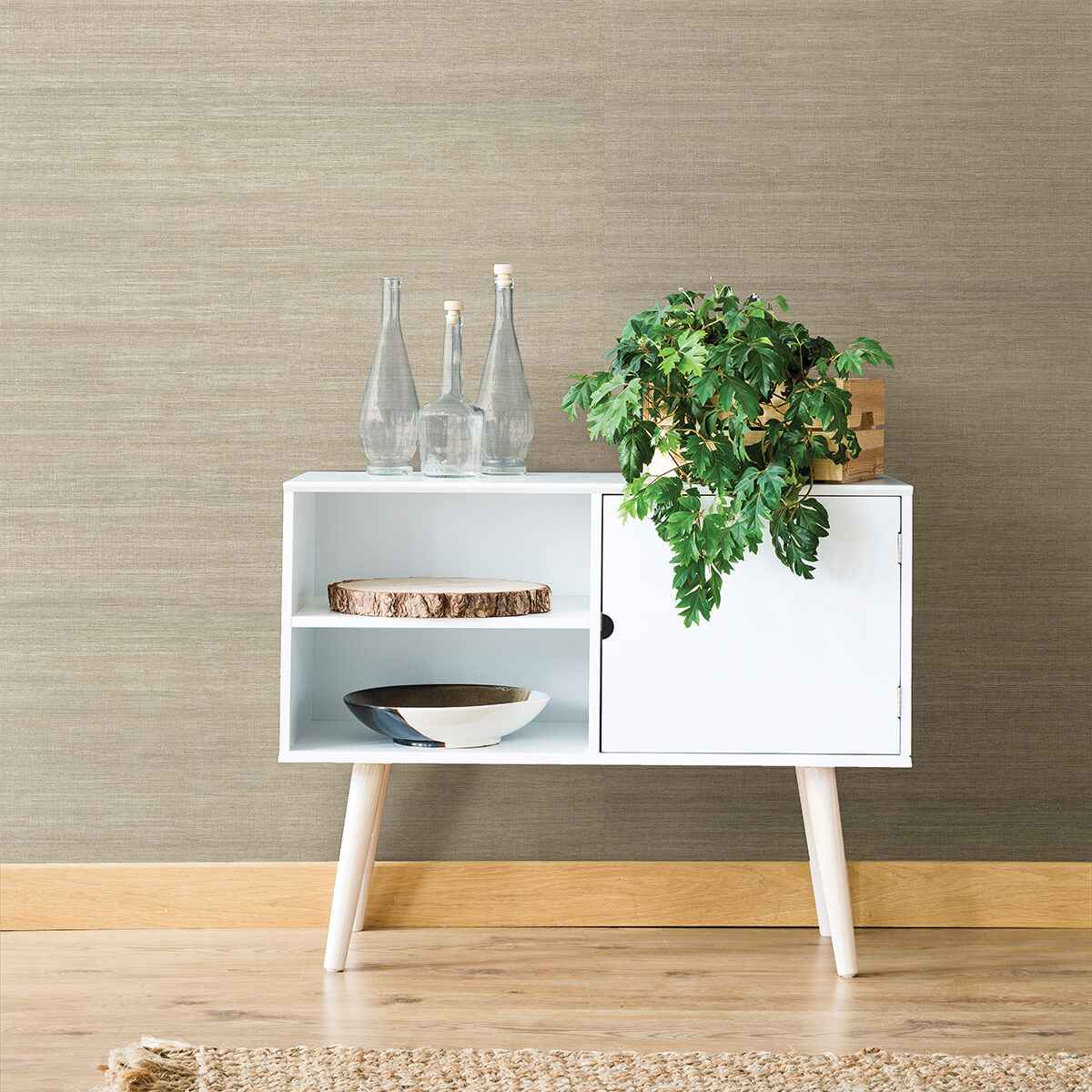 Galan Silver Sisal Grasscloth Wallpaper - York Wallcoverings - 2829-80005 - York Wallcoverings Wallpaper