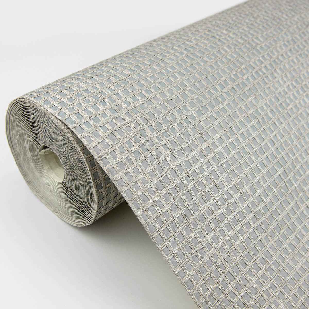Wancahi Grey Grasscloth Wallpaper - York Wallcoverings - 2829-80017 - York Wallcoverings Wallpaper