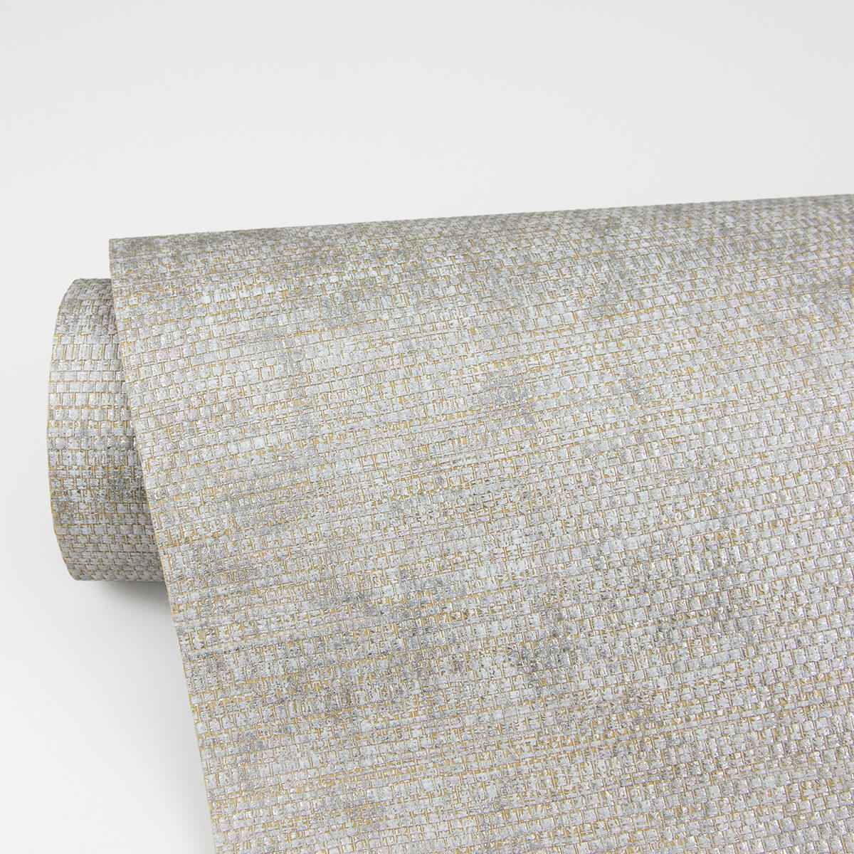 Kongur Silver Grasscloth Wallpaper - York Wallcoverings - 2829-80036 - York Wallcoverings Wallpaper