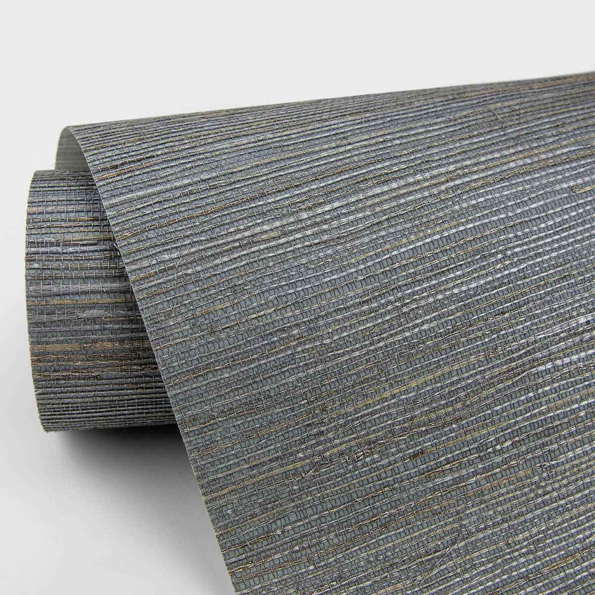 Shandong Slate Grasscloth Wallpaper - York Wallcoverings - 2829-80085 - York Wallcoverings Wallpaper