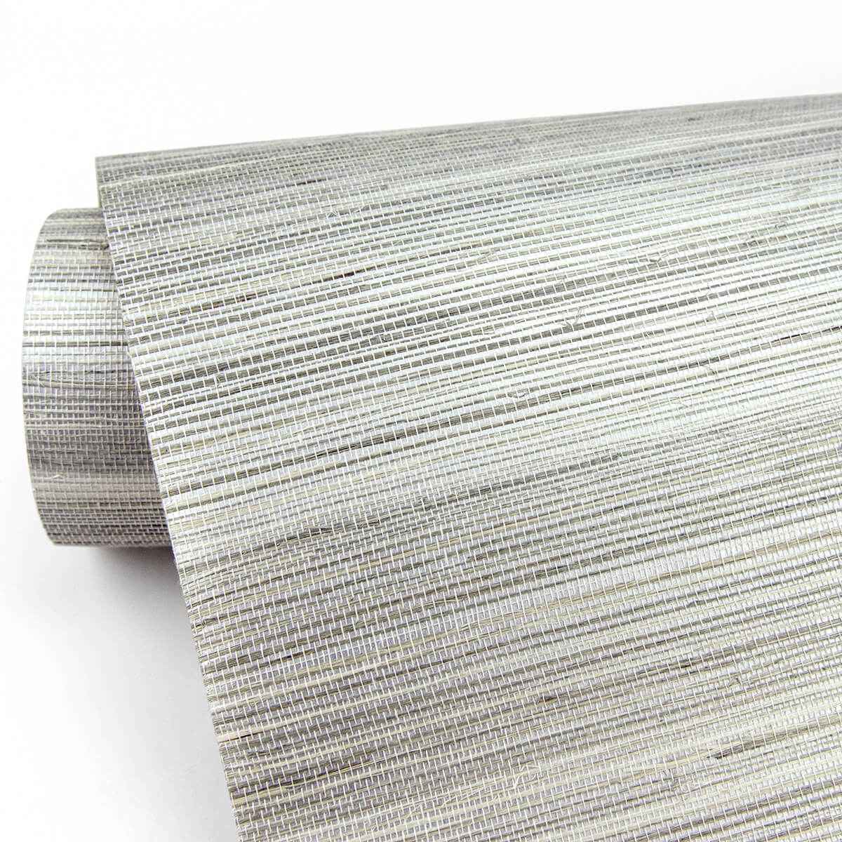 Zoysia Platinum Grasscloth Wallpaper - York Wallcoverings - 2829-82022 - York Wallcoverings Wallpaper