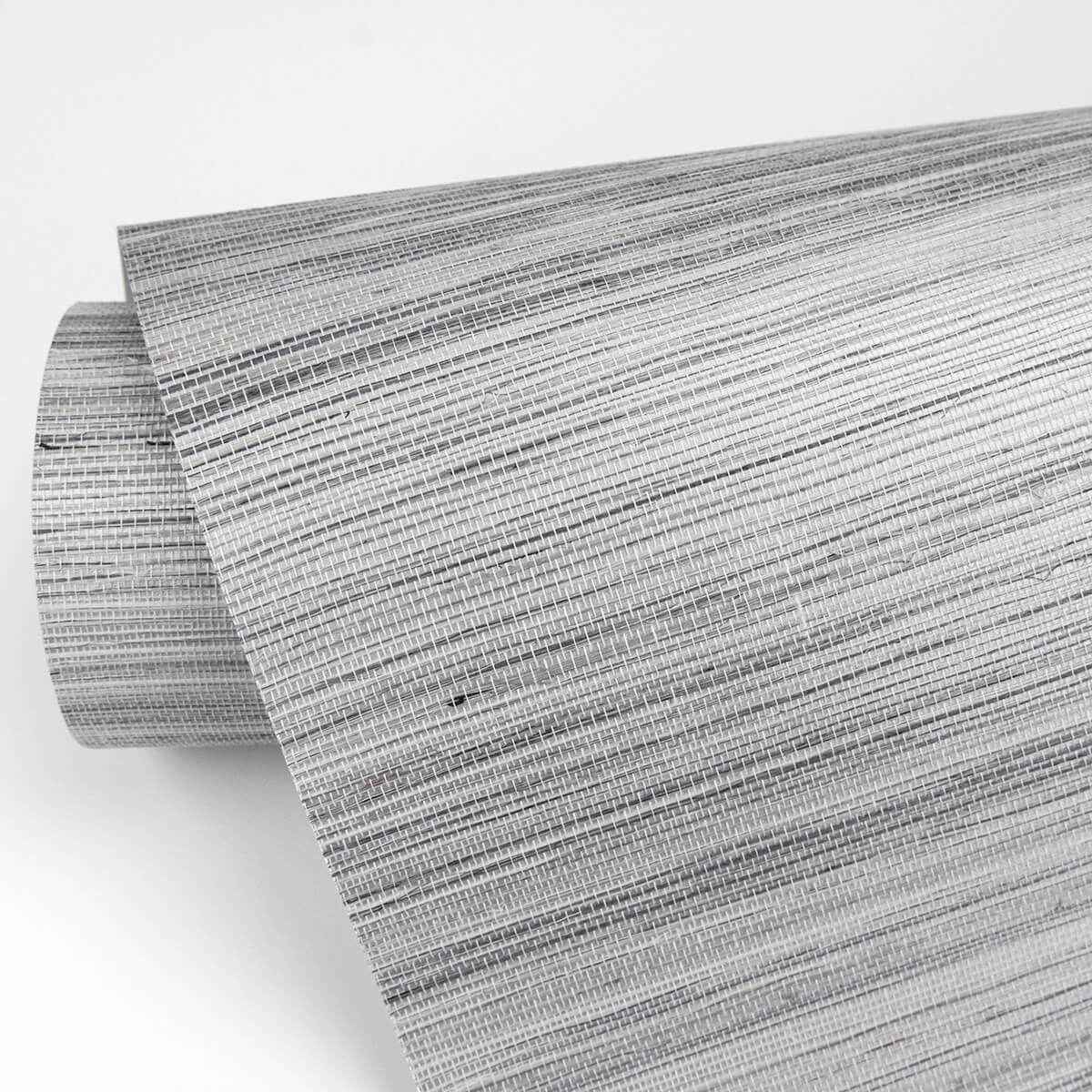Baishin Silver Grasscloth Wallpaper - York Wallcoverings - 2829-82024 - York Wallcoverings Wallpaper