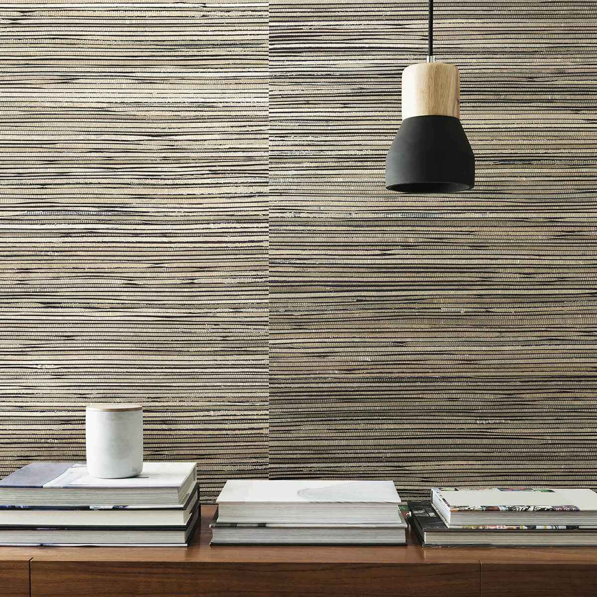 Surin Metallic Grasscloth Wallpaper - York Wallcoverings - 2829-82032 - York Wallcoverings Wallpaper
