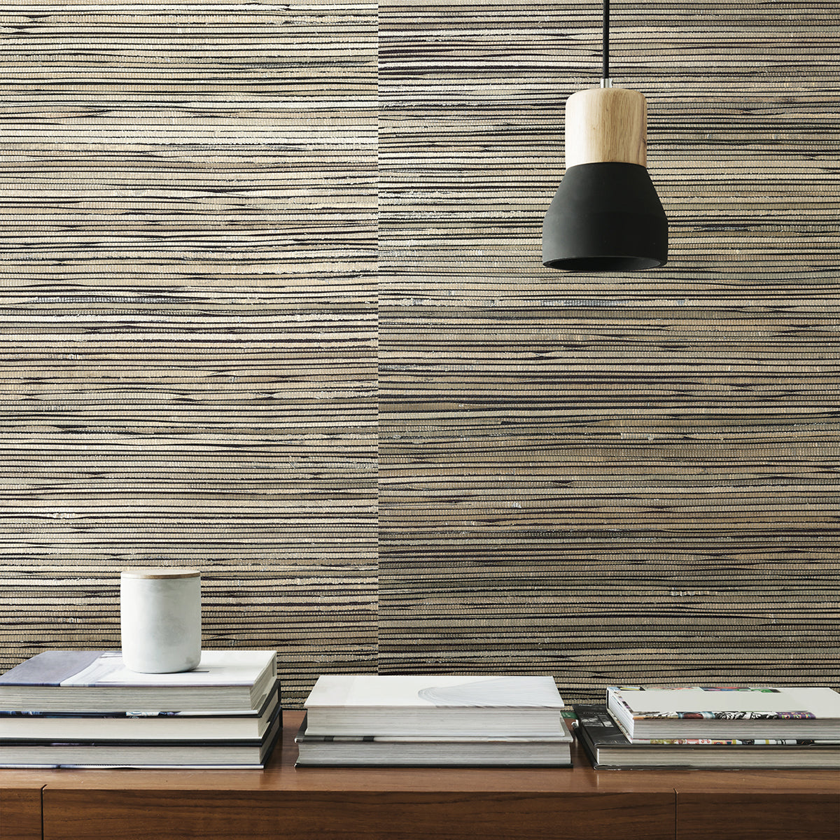 Surin Metallic Grasscloth Wallpaper - York Wallcovering - 2829-82032