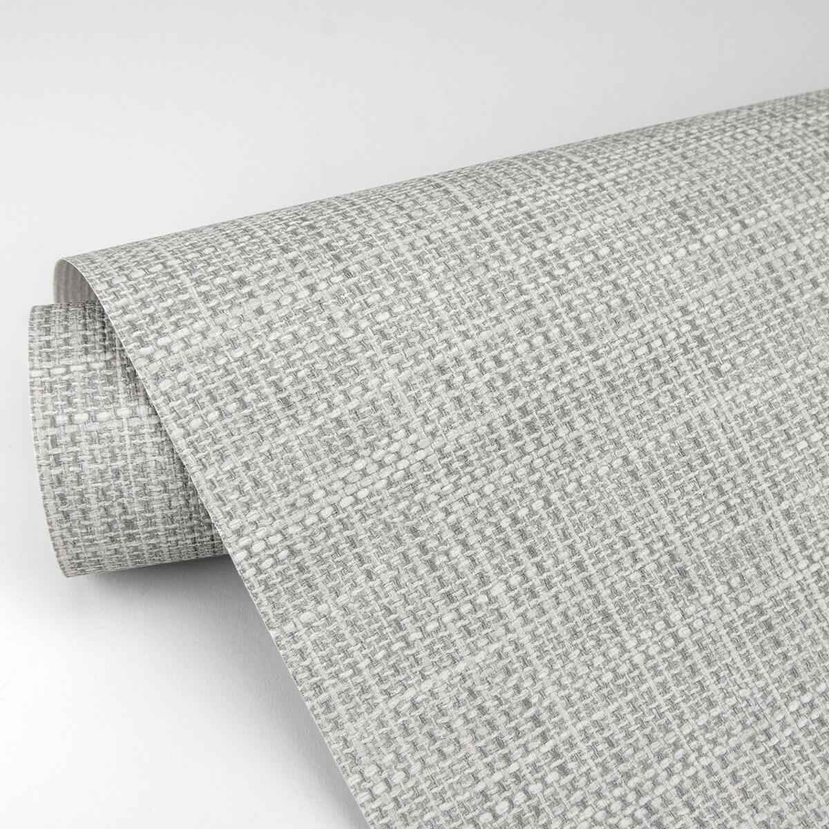In The Loop Grey Faux Grasscloth Wallpaper - York Wallcoverings - 2829-82052 - York Wallcoverings Wallpaper
