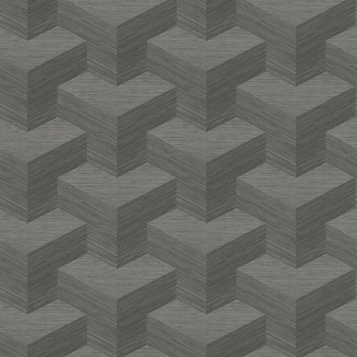 Y Knot Grey Geometric Texture Wallpaper - York Wallcoverings - 2829-82067 - York Wallcoverings Wallpaper