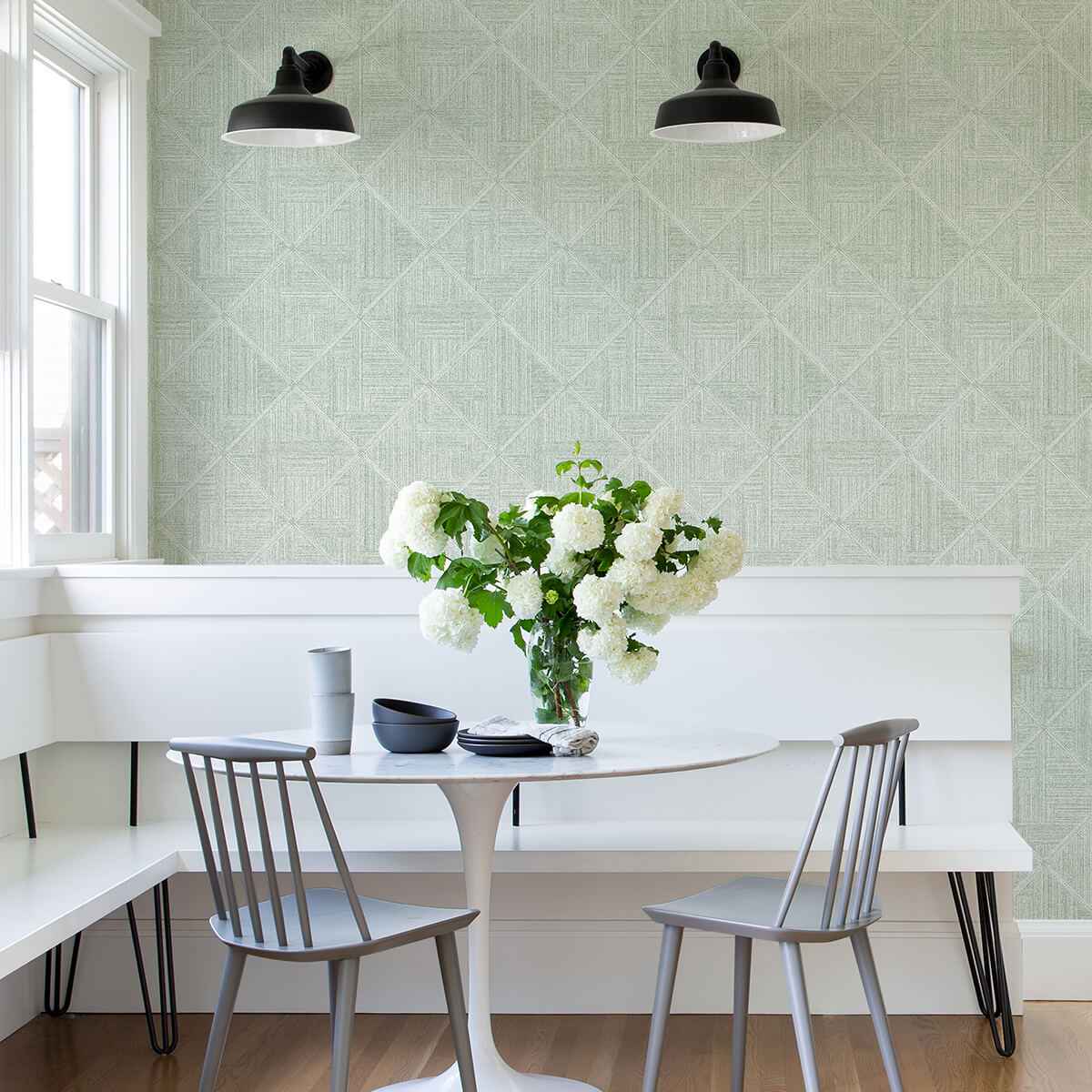 Cade Green Geometric Wallpaper - York Wallcoverings - 2975-26211 - York Wallcoverings Wallpaper