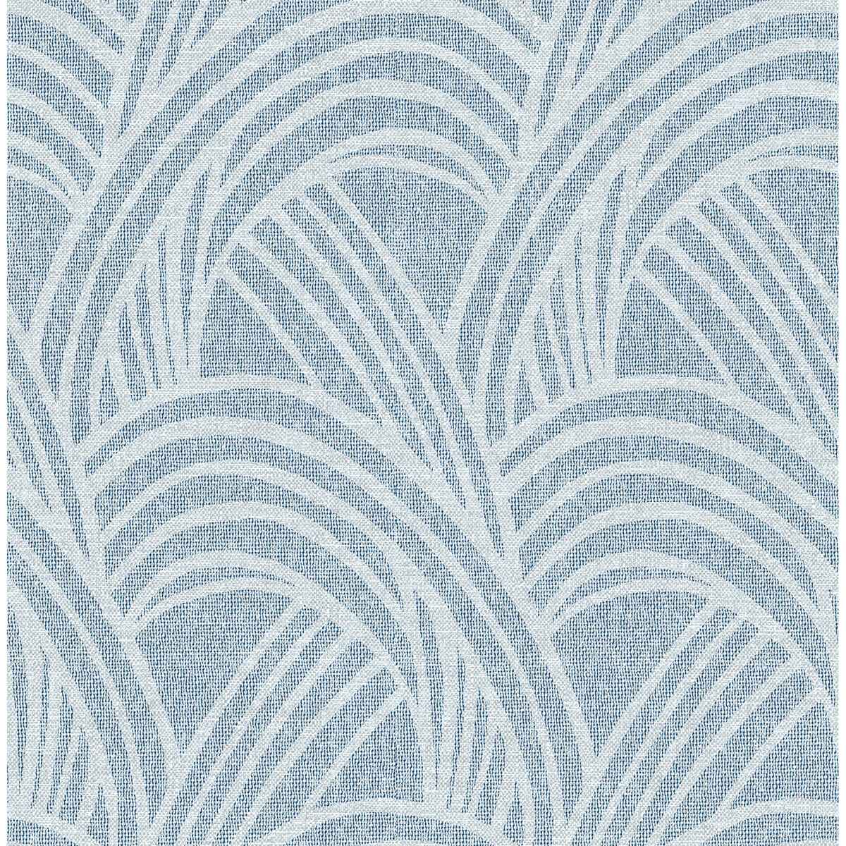 Farrah Blue Geometric Wallpaper - York Wallcoverings - 2975-26217