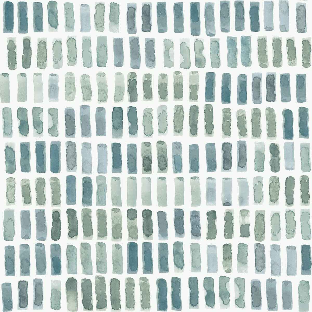 Brynne Green Watercolor Wallpaper - York Wallcoverings - 2975-26225
