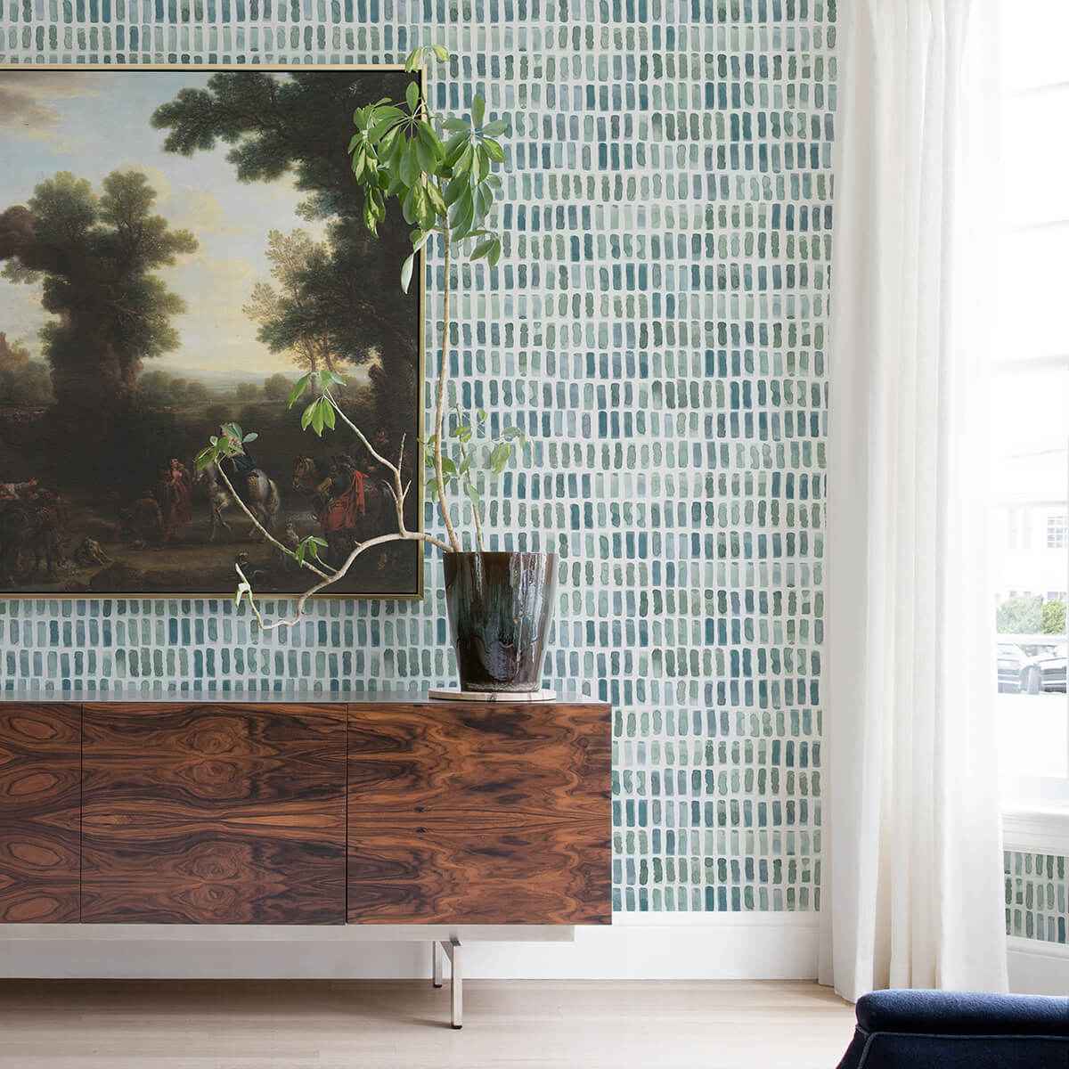Brynne Green Watercolor Wallpaper - York Wallcoverings - 2975-26225 - York Wallcoverings Wallpaper