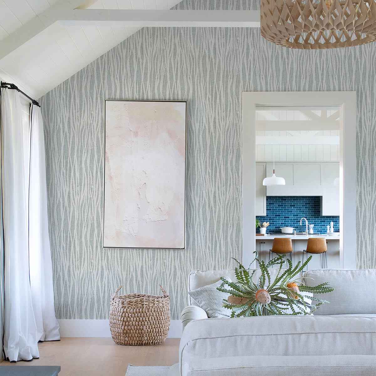 Nazar Light Grey Grey Stripe Wallpaper - York Wallcoverings - 2975-26250 - York Wallcoverings Wallpaper