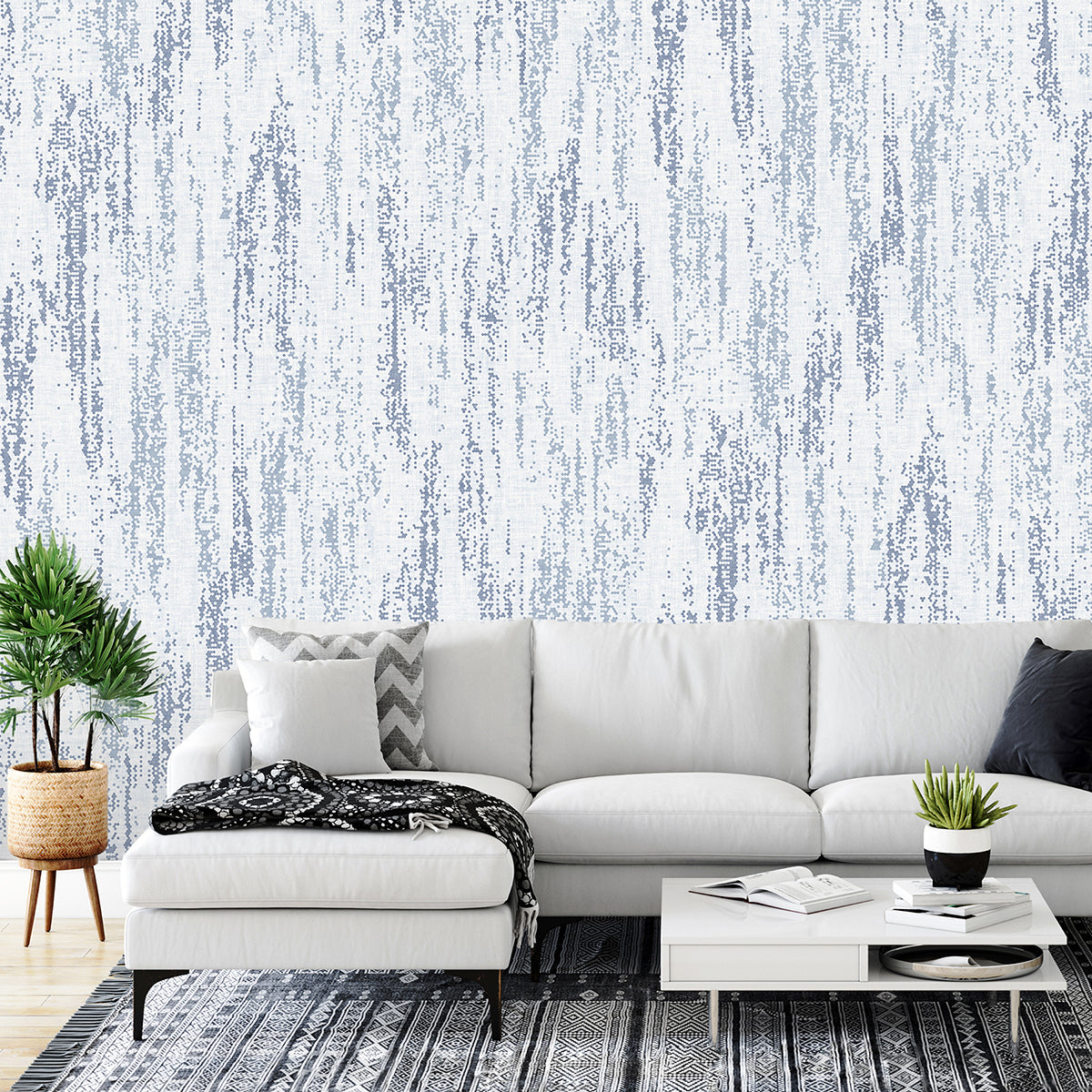 rainfall-ocean-blue-wall-mural-york-wallcoverings-astm3917 - York Wallcoverings Wallpaper