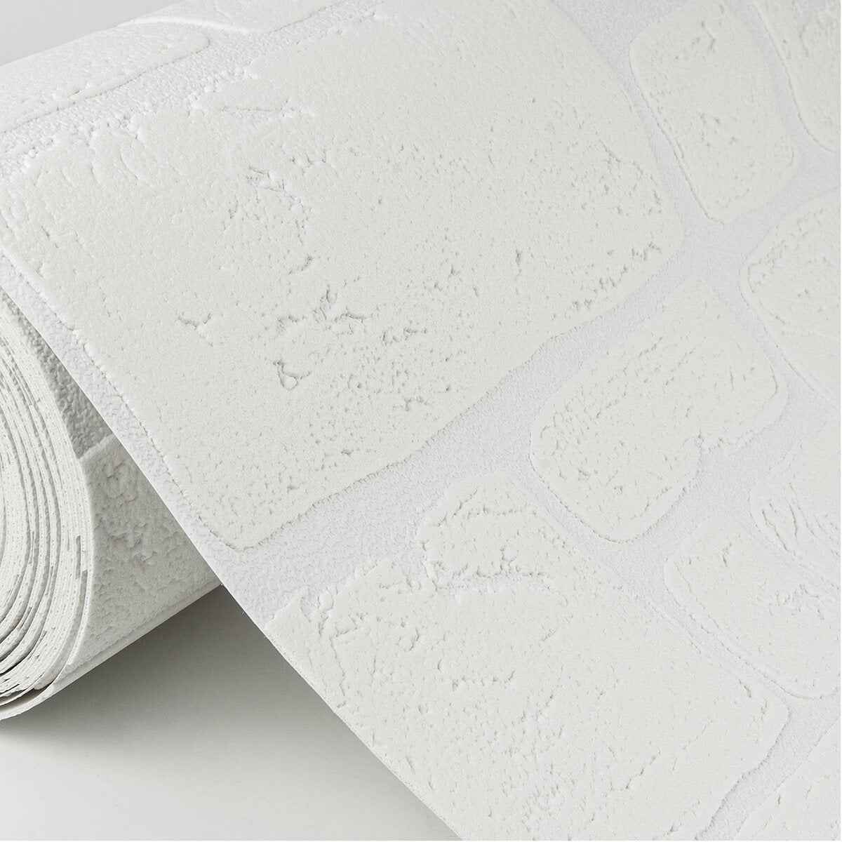 Gaffrey White Stone Paintable Wallpaper - York Wallcoverings - 4000-2040-42 - York Wallcoverings Wallpaper
