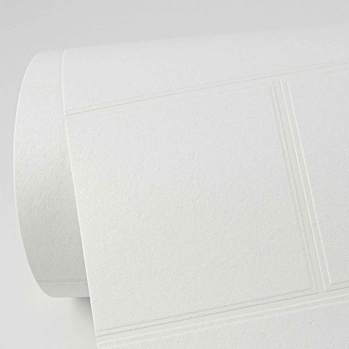 Galley White Subway Tile Paintable Wallpaper - York Wallcoverings - 4000-21399