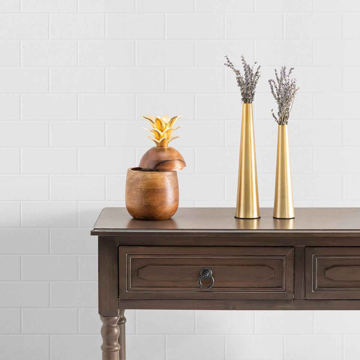 Galley White Subway Tile Paintable Wallpaper - York Wallcoverings - 4000-21399 - York Wallcoverings Wallpaper