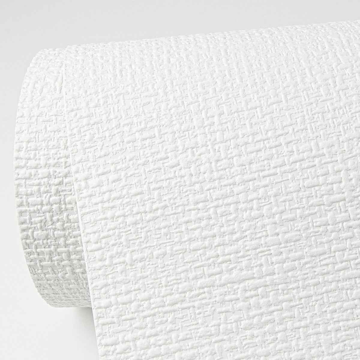 Minehan White Knit Texture Woven Paintable Wallpaper - York Wallcoverings - 4000-96294 - York Wallcoverings Wallpaper