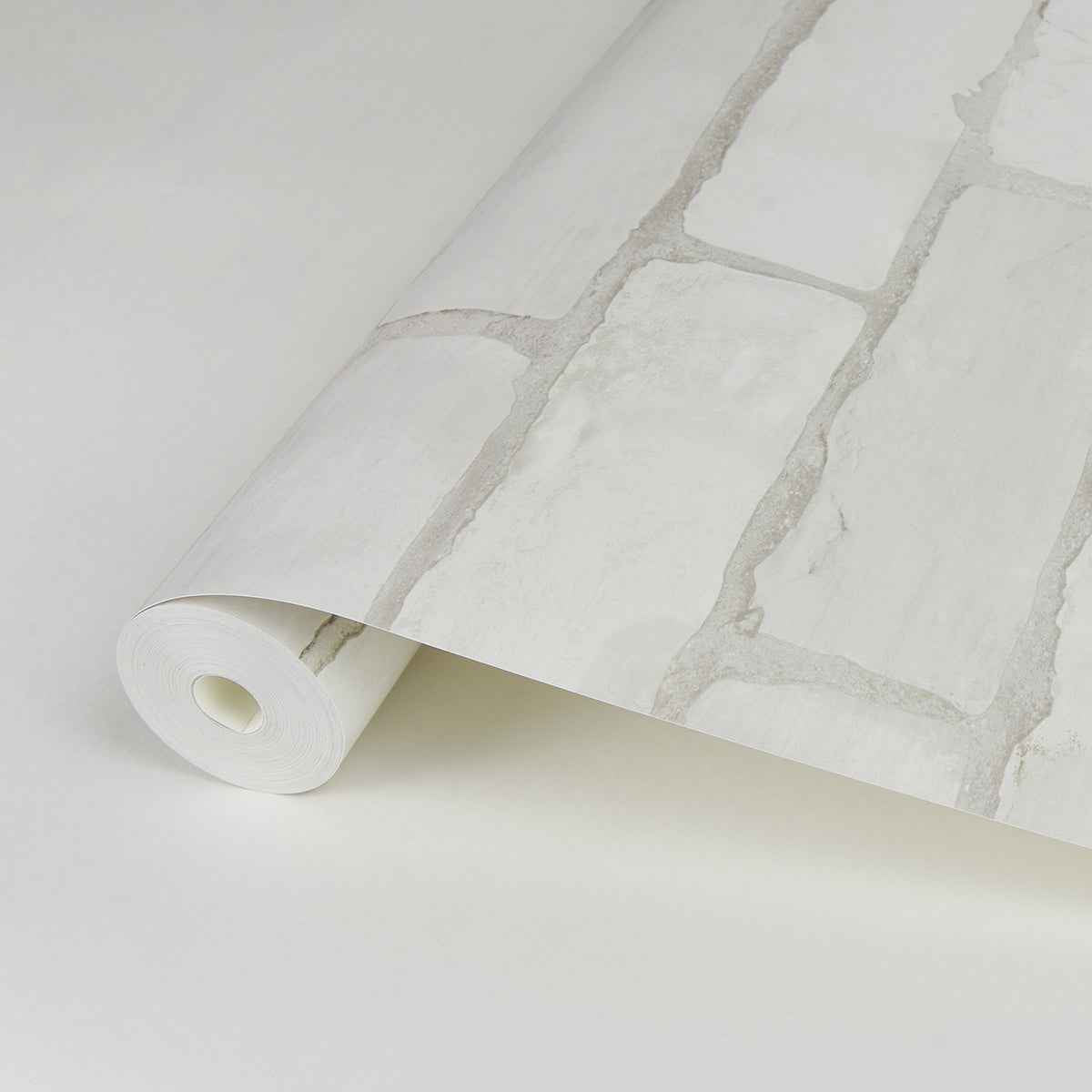 Limewashed White Weathered Brick Wallpaper - York Wallcoverings - AST4075 - York Wallcoverings Wallpaper