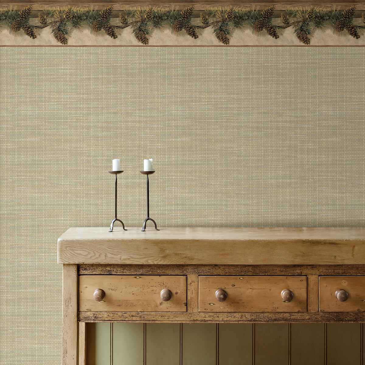 Pine Hill Chestnut Branches Wallpaper - York Wallcoverings - 3123-01632 - York Wallcoverings Wallpaper